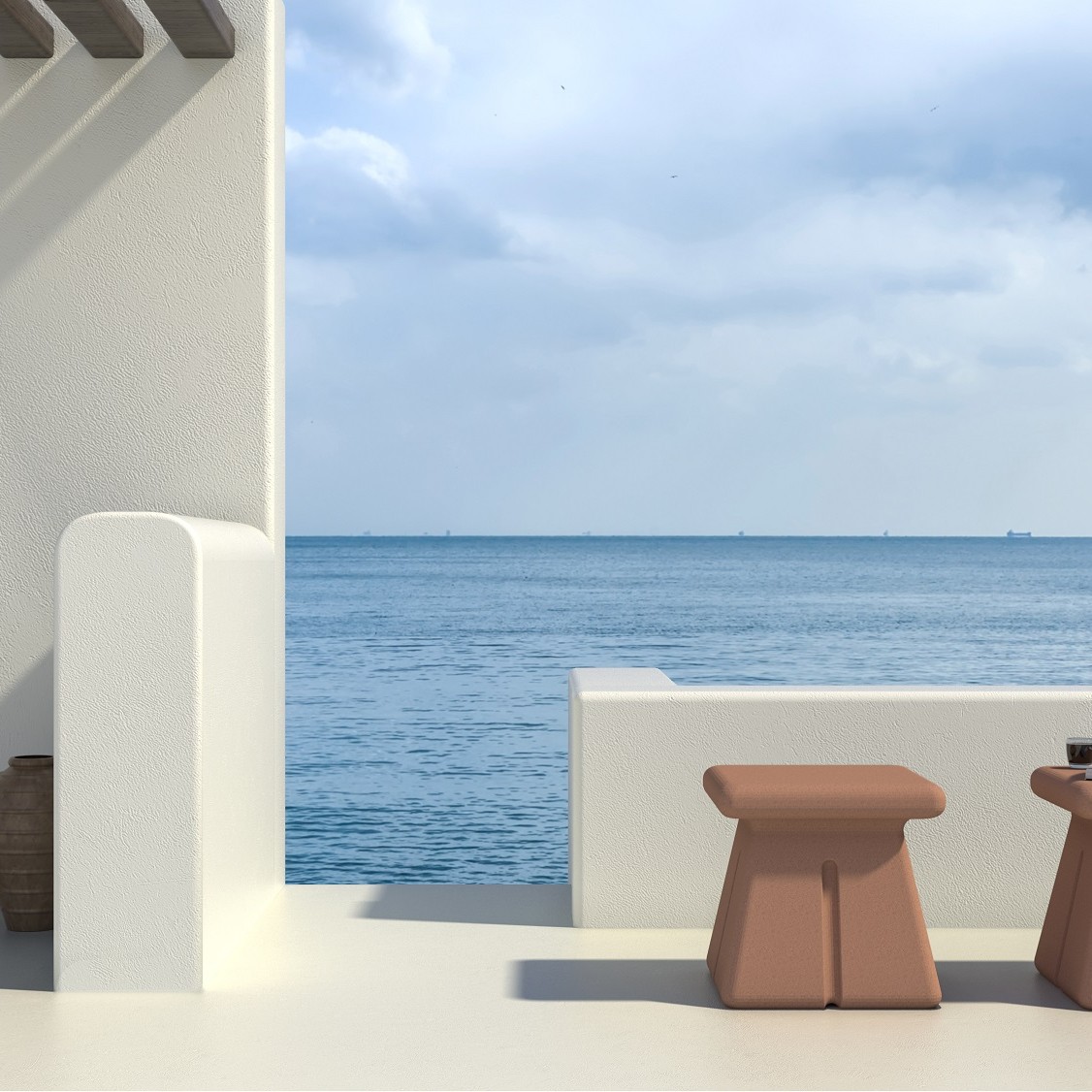 Cube concrete stool by sotiris lazou design studio lowres