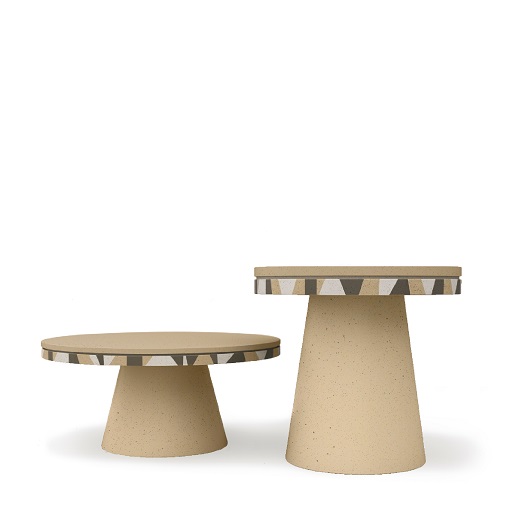Djembe concrete side table webres beige 516 low 1