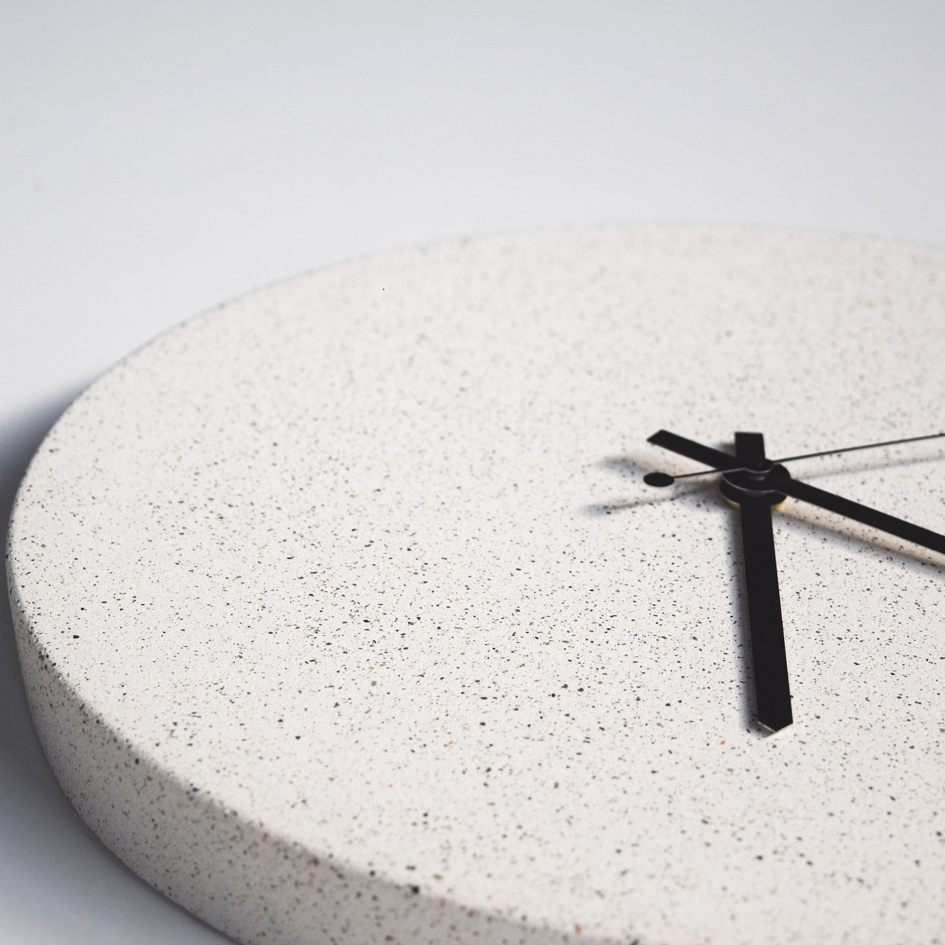 tempus cement wall clock ivory