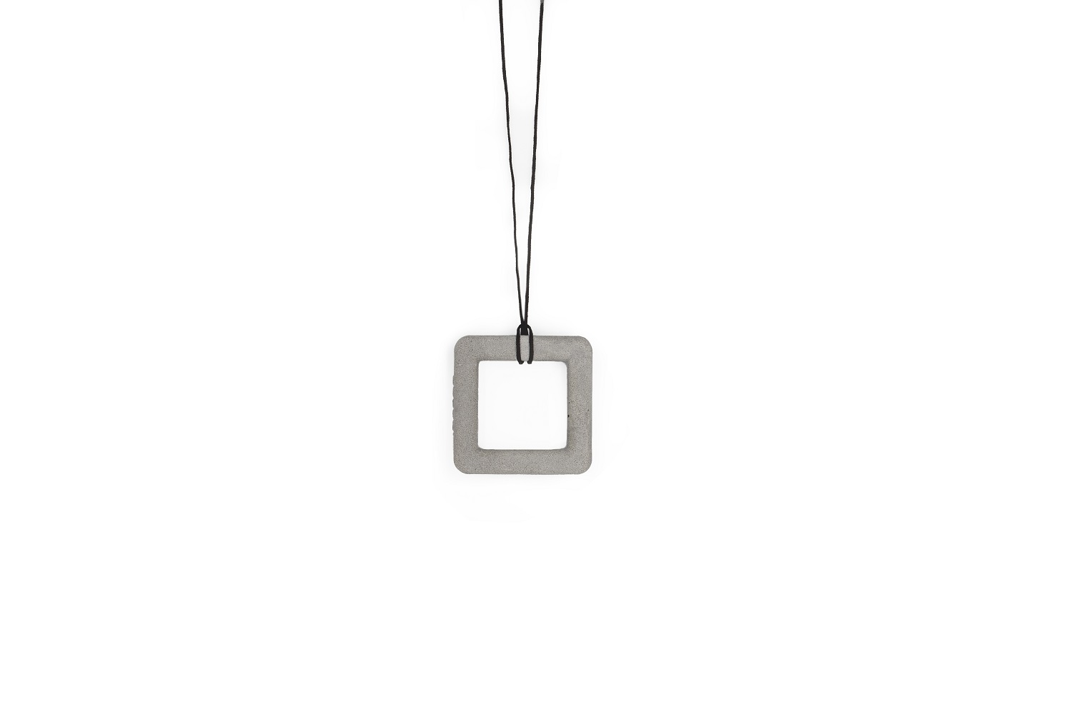 Rectangle concrete pendant by urbi et orbi light grey