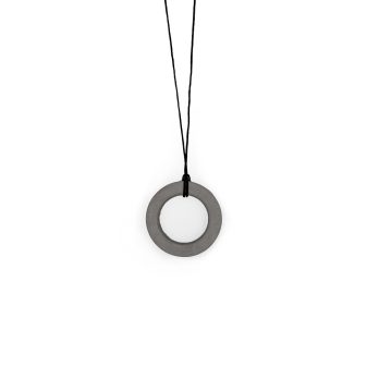 circle cement pendant by urbi et orbi dark grey