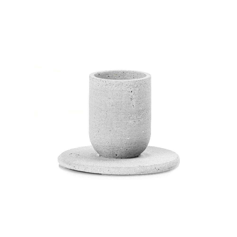 kadili concrete candleholder light grey