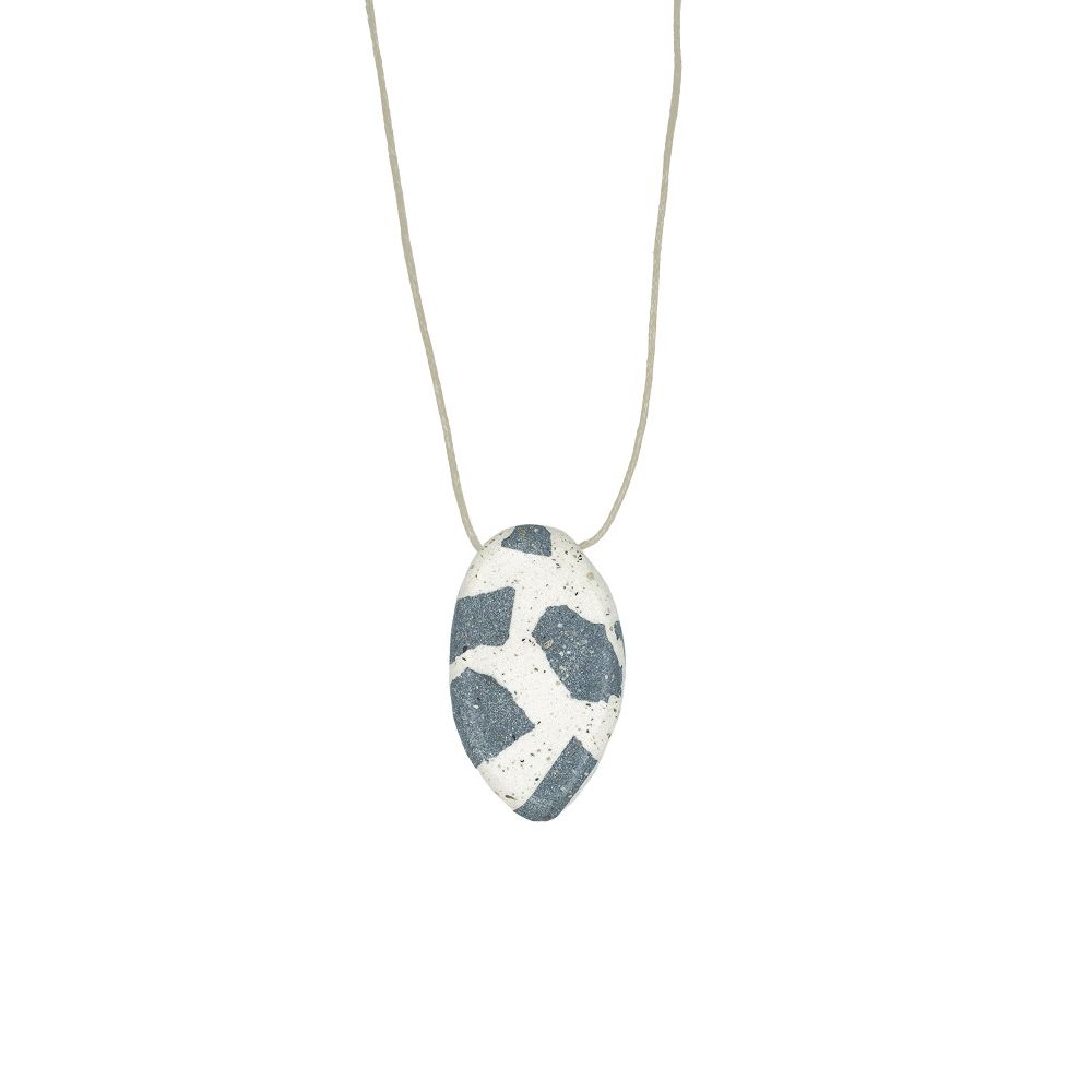 white raf back multicolored concrete pendant