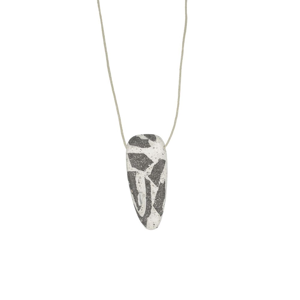 whiteblack multicolored concrete pendant