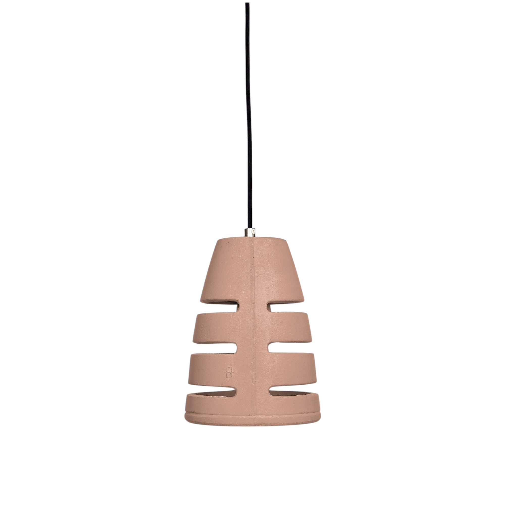 BATTAGLIA 150 TAN Urbi Et Orbi Black Cable Cement Pendant Lamp