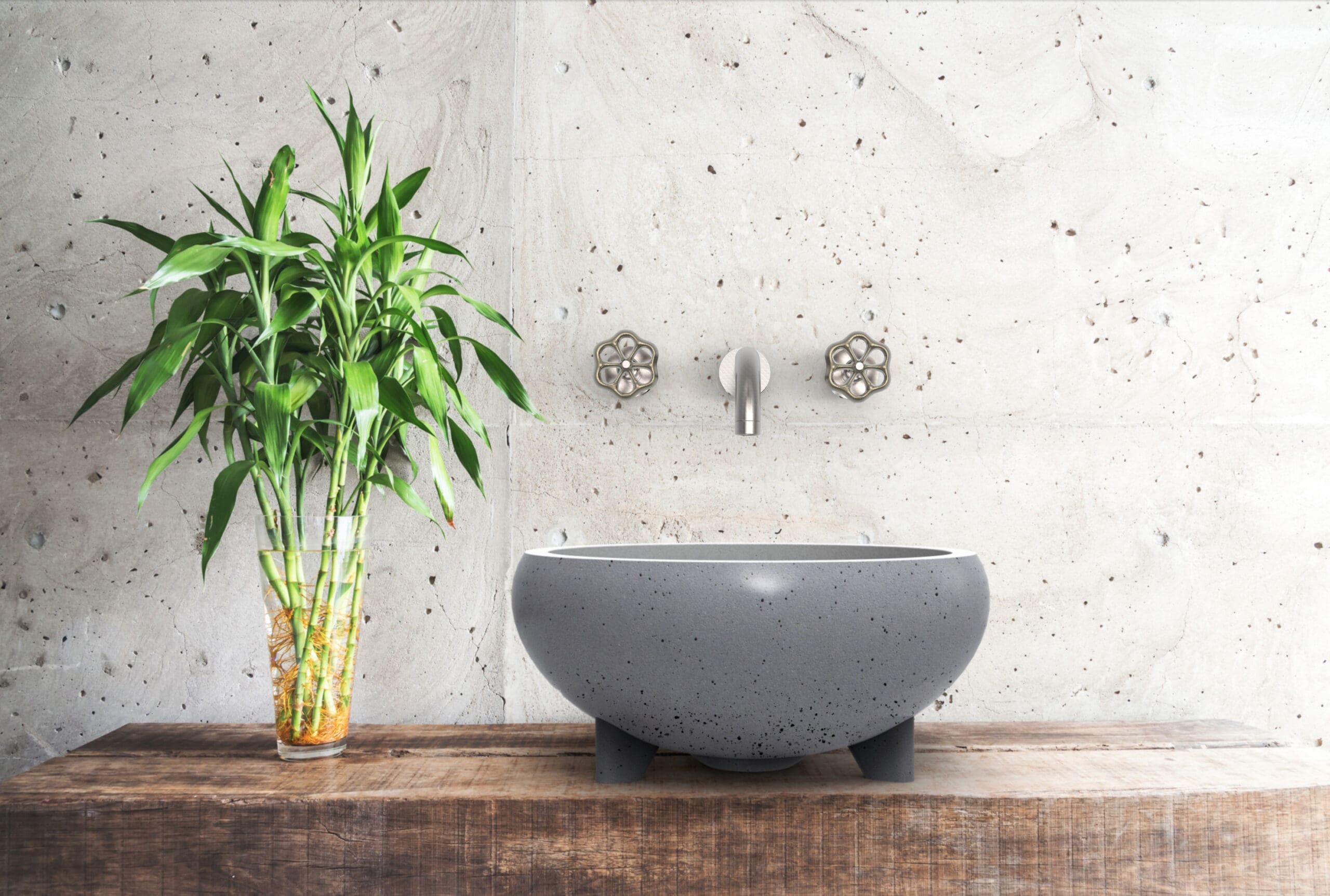 BULBO Grey By Valentino Marengo For Urbi Et Orbi Waschbecken Aus Beton Gal