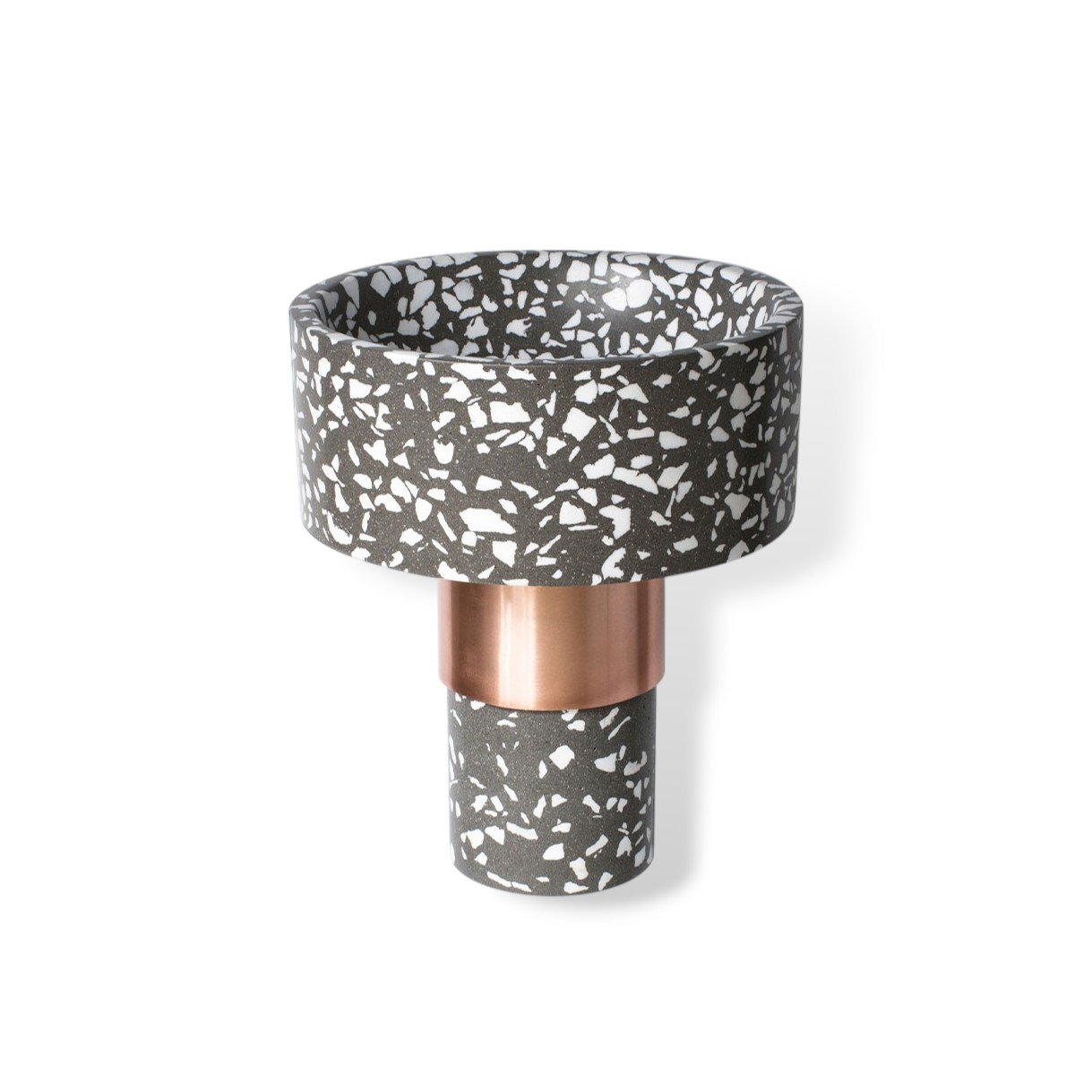 Balcony Wall Mounted Terrazzo Washbasin Black Cement Copper By Sotiris Lazou Designstudio For Urbi Et Orbi R GAL