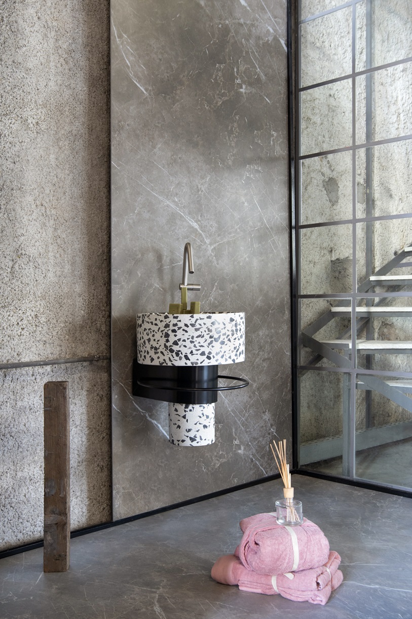 Balcony Wall Mounted Terrazzo Washbasin White By Sotiris Lazou Designstudio For Urbi Et Orbi Lowres