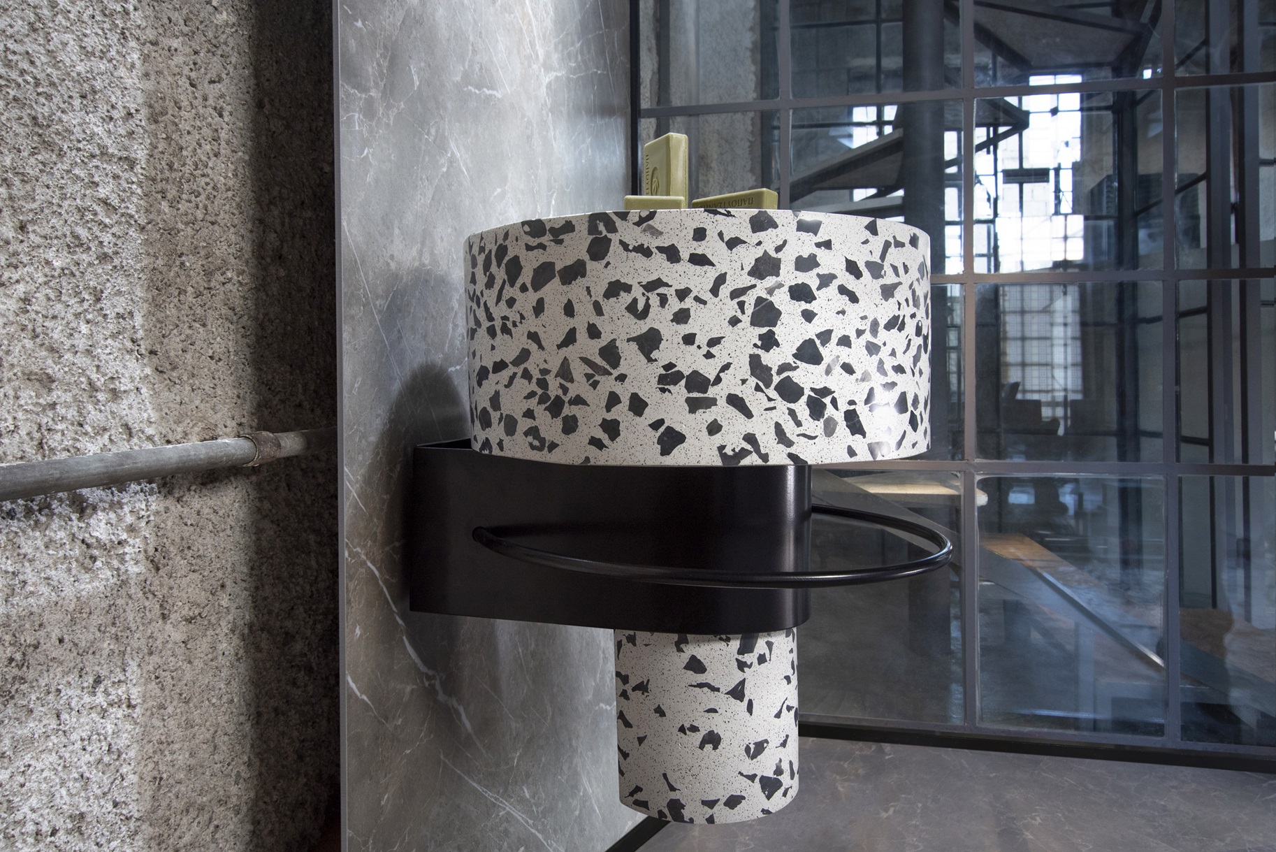 Balcony Wall Mounted Washbasin White Terrazzo Sotiris Lazou Designstudio For Urbi Et Orbi Lowres