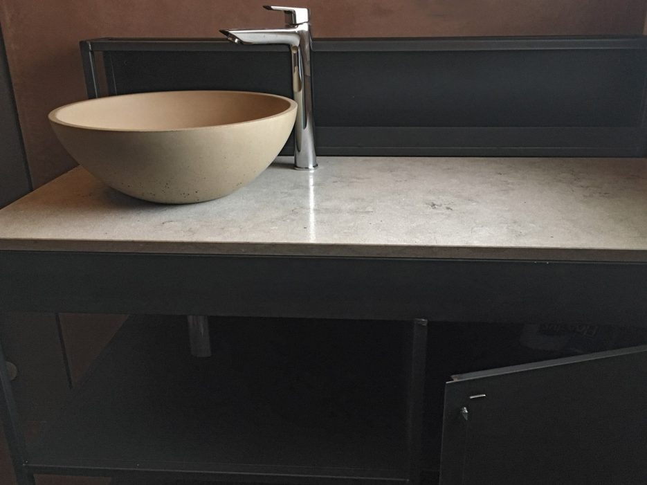 CIRCUM 40 Beige Urbi Et Orbi Vasque En Béton Bagno Cemento Ferro Marmo Menegattilab