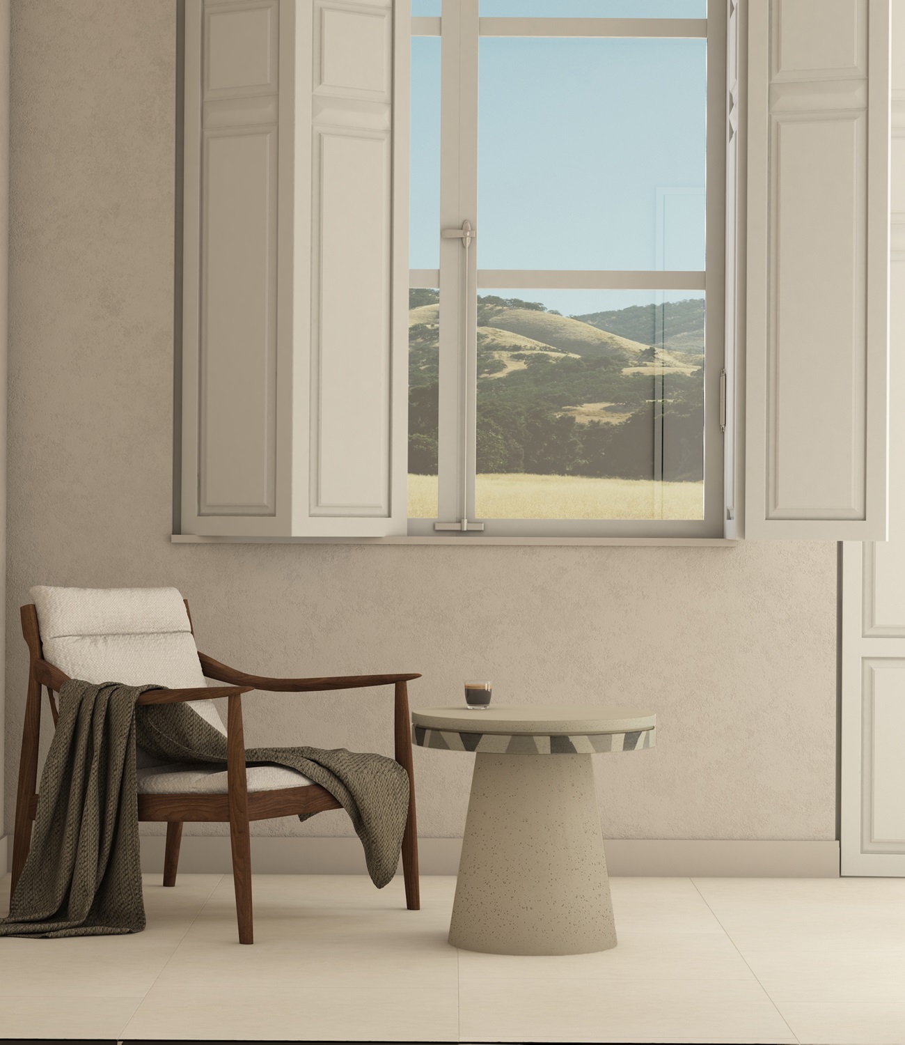 Djembe Concrete Table By Urbi Et Orbi Sand Grey IvoryTop (2)