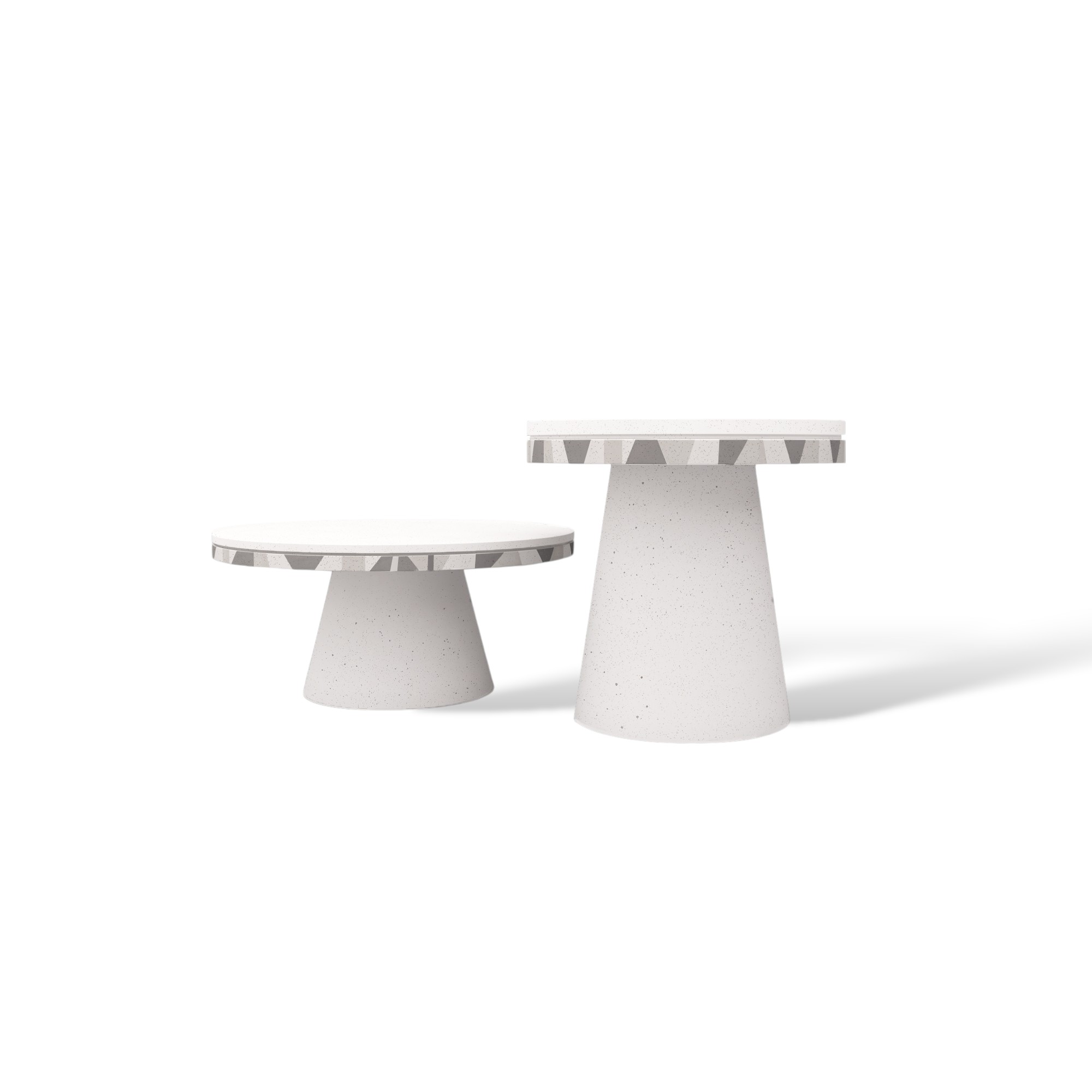 Djembe Concrete Table By Urbi Et Orbi Sand Grey IvoryTop