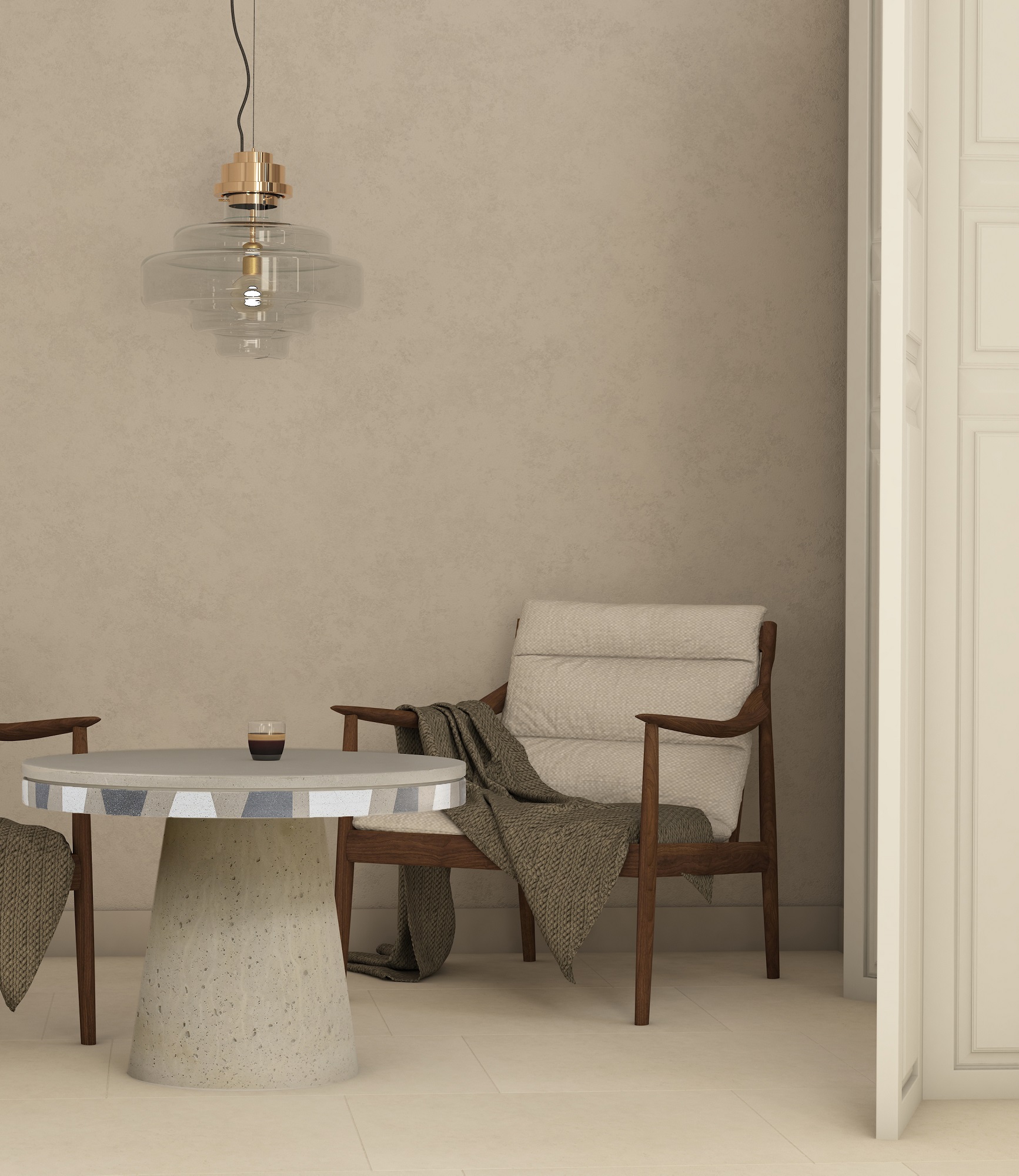 Djembe Concrete Table By Urbi Et Orbi Sand Grey Beige Gal