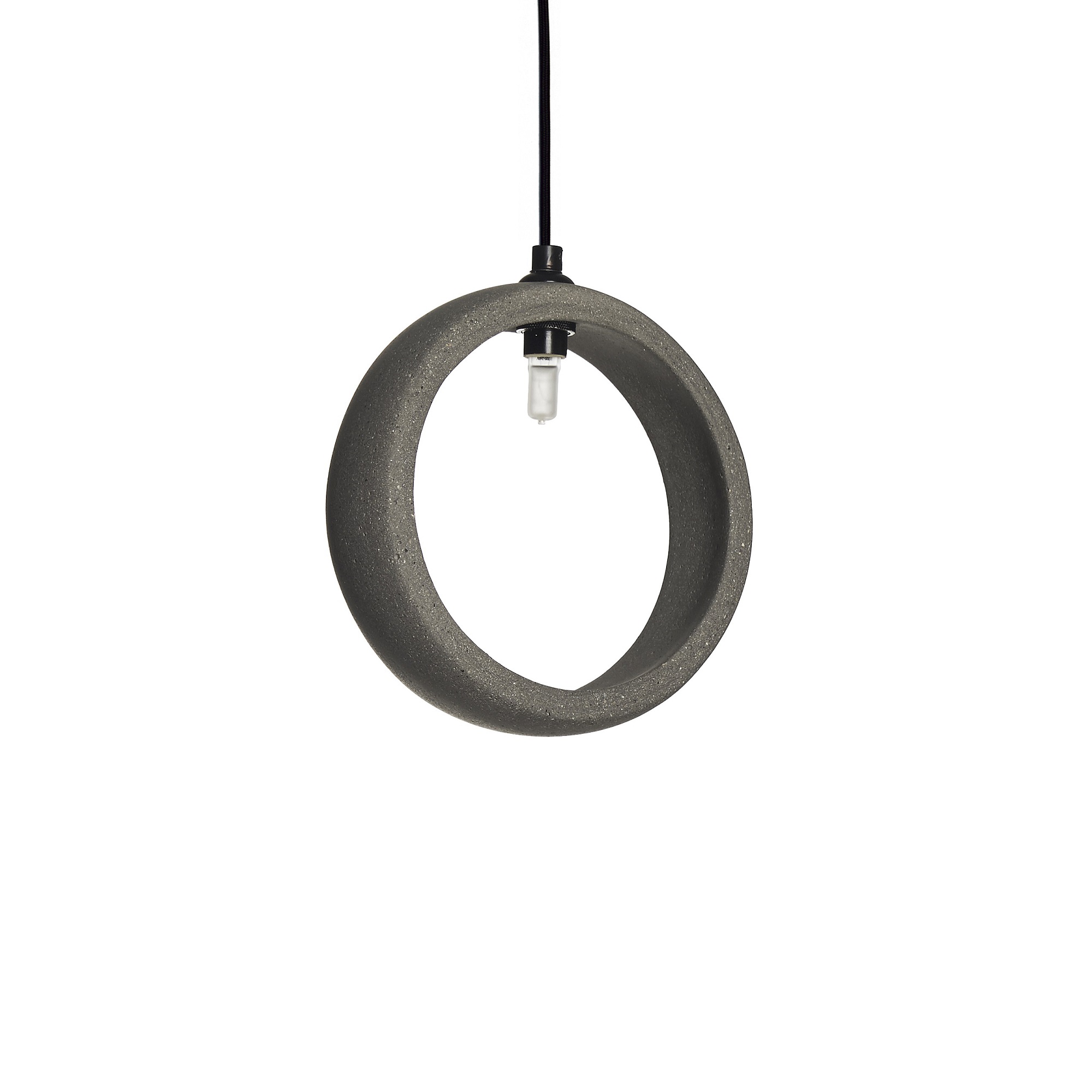 GHETTO C Anthracite Sand Urbi Et Black Orbi Cement Pendant Lamp
