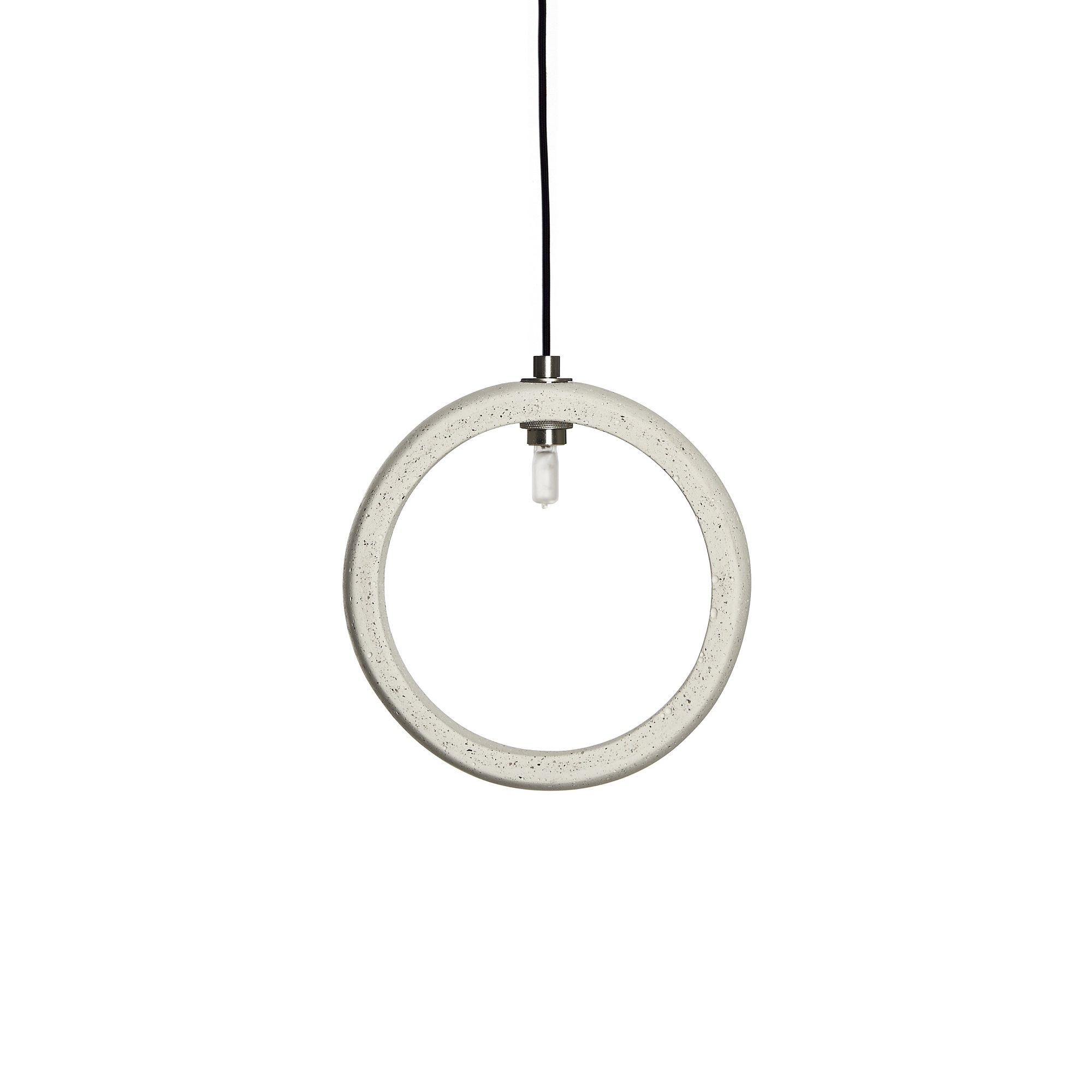 GHETTO C Ivory Sand Urbi Et Orbi Cement Pendant Lamp Black