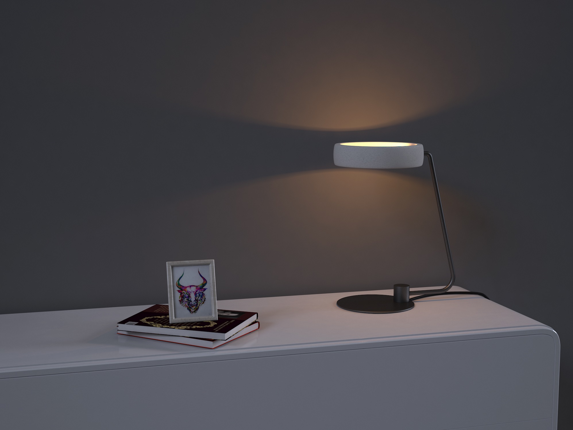 GHETTO T Design By Urbi Et Orbi Lampe De Concrete Table Lamp GAL
