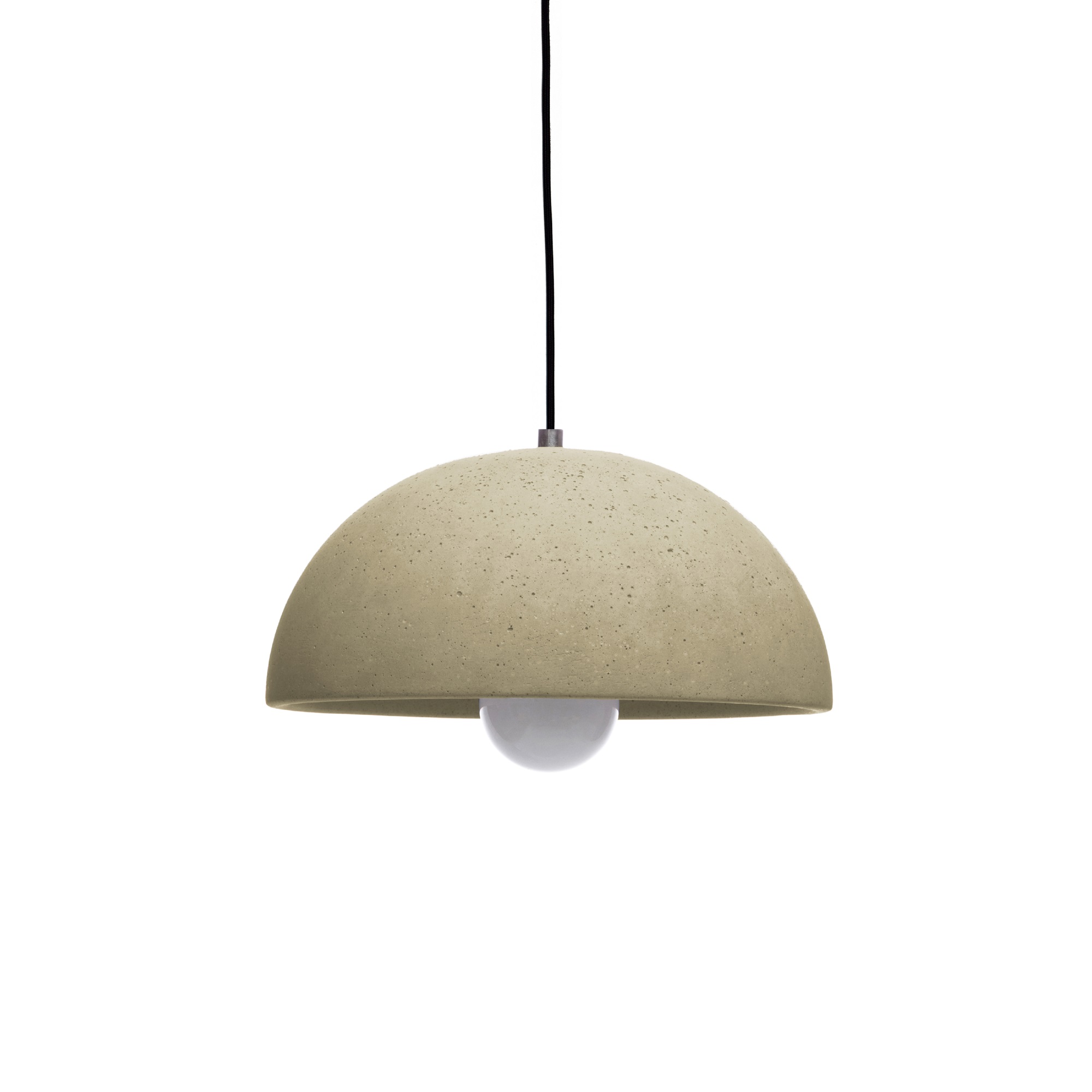 GLOBUS 280 BEIGE Black Cable Urbi Et Orbi Cement Pendant Lamp