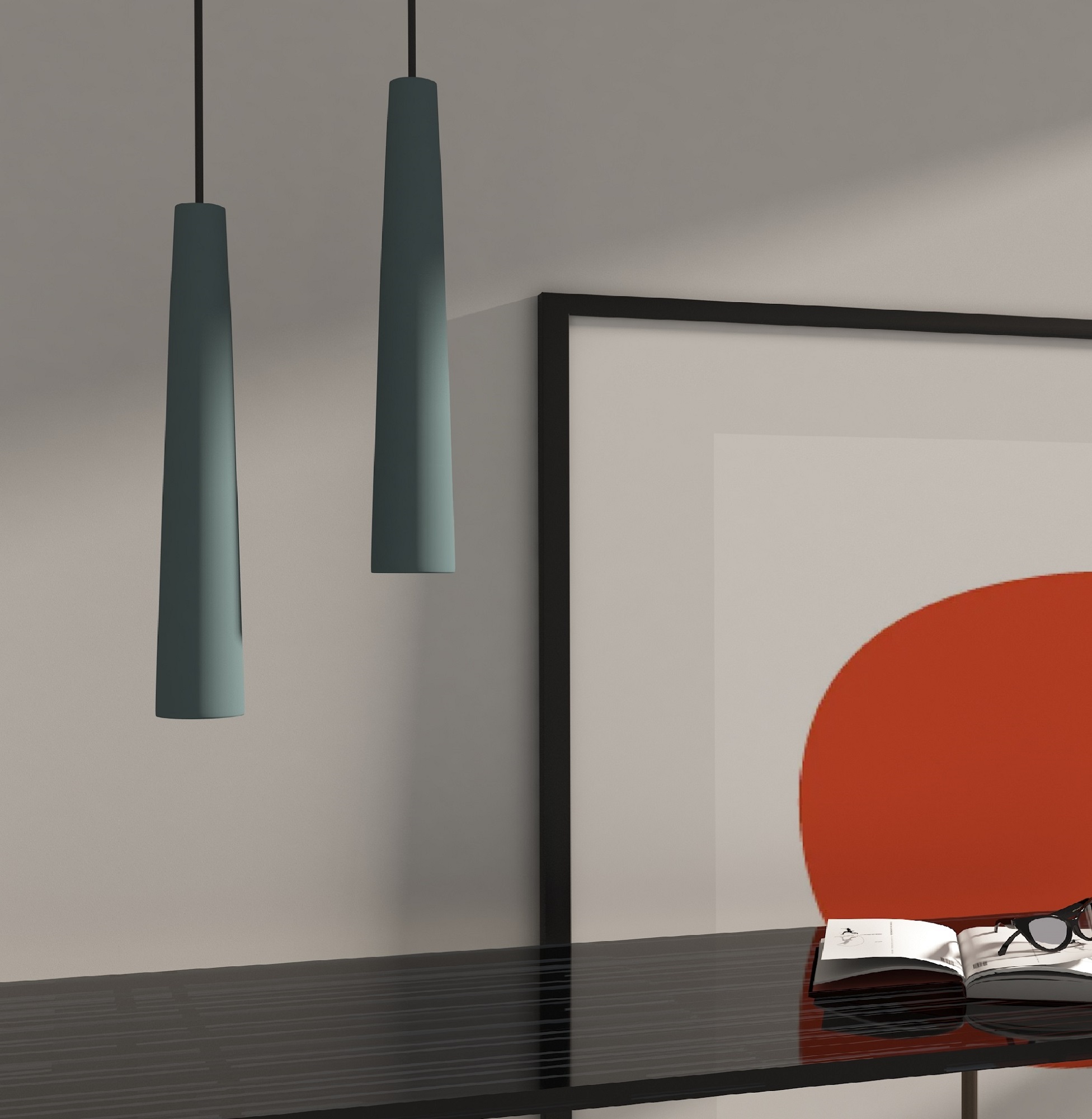 IGNIS NOX Grey Urbi Et Orbi Hängelampe Aus Beton Black Render GAL