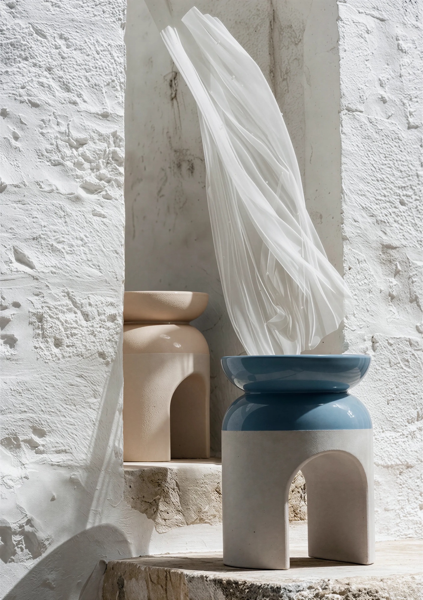 Kamara Concrete Side Table By Sotirislazou Designstudio Urbi Et Orbi Collection