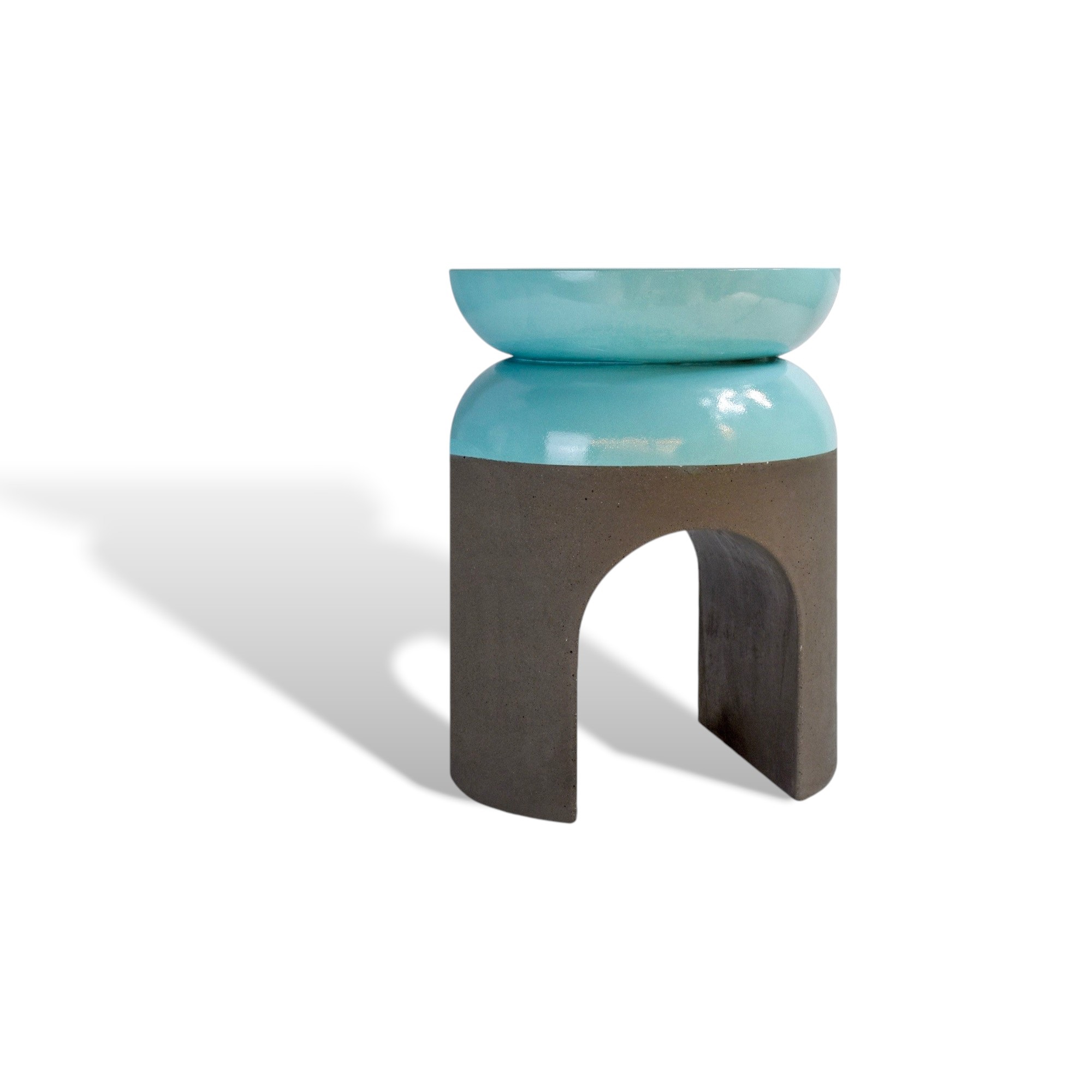 Kamara Side Table White Background By Sotirislazou Designstudio Urbi Et Orbi Low