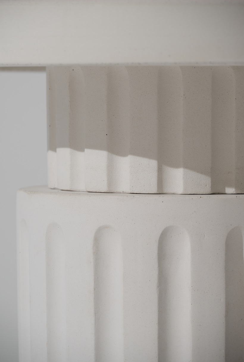 Kion Urbi Et Orbi White Concrete Side Table Design By Saint Of Athens 2 Lowres