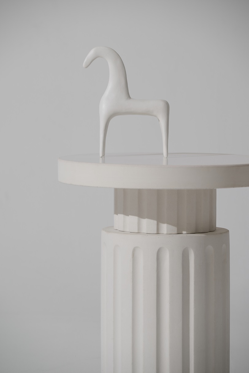 Kion Urbi Et Orbi White Concrete Side Table Design By Saint Of Athens 4 Lowres