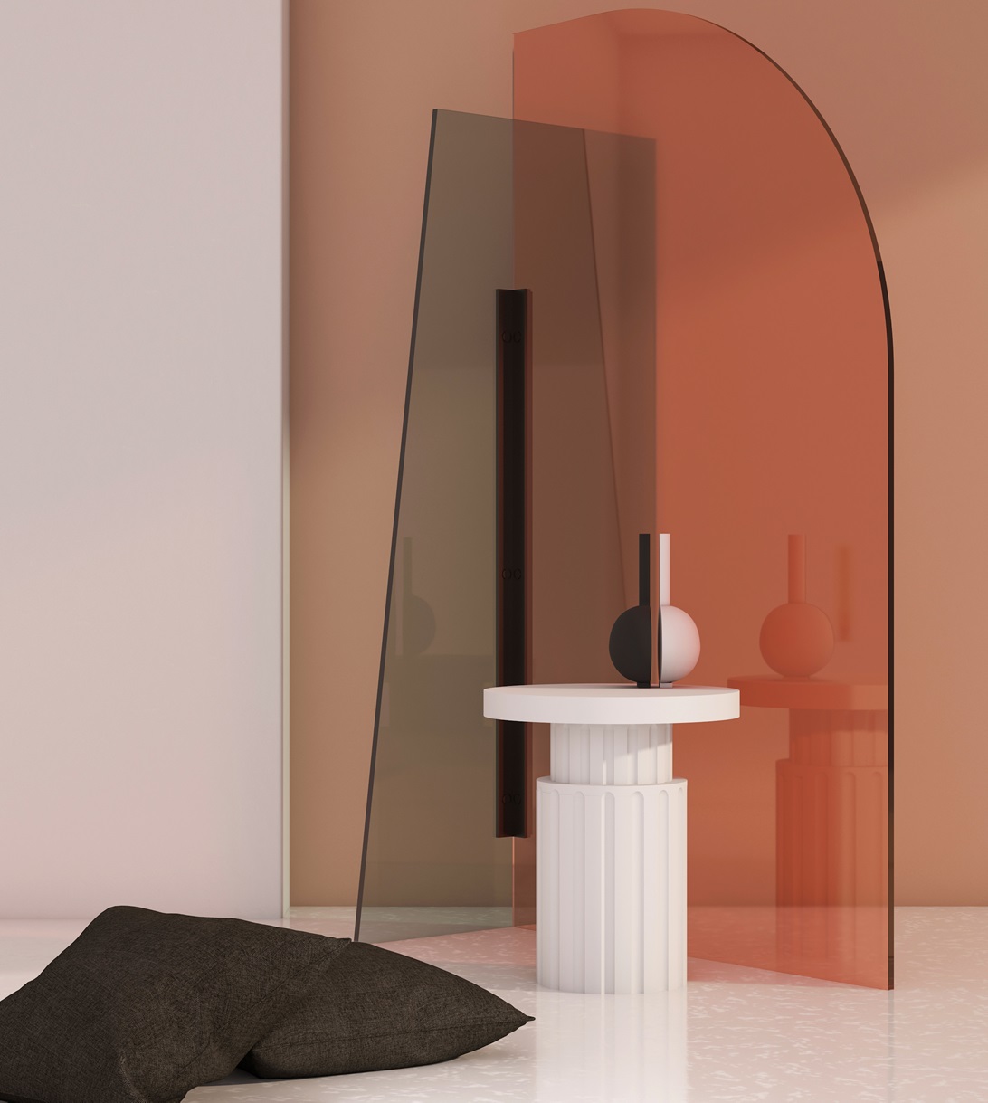 Kion Urbi Et Orbi White Concrete Side Table Design By Saint Of Athens Lowres