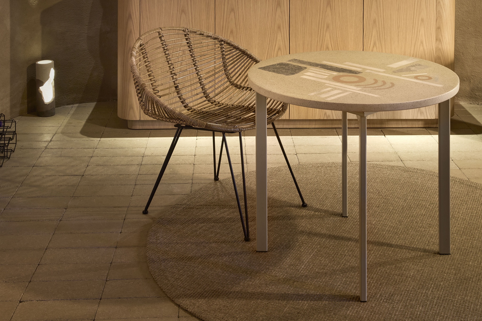 Legante concrete terrazzo coffee table design by ctrlzak for urbi et orbi gal
