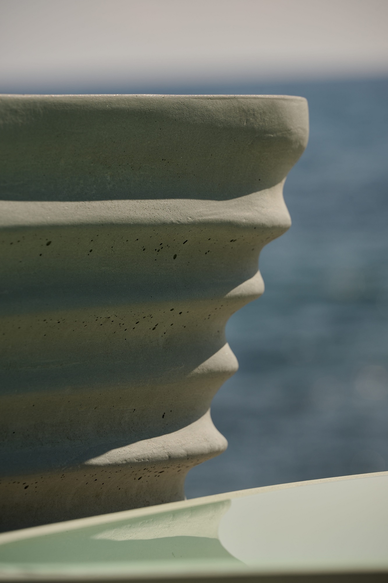 Jar Cement Coffee Table Close Up Gian Paolo Venier By Urbi Et Orbi Gal