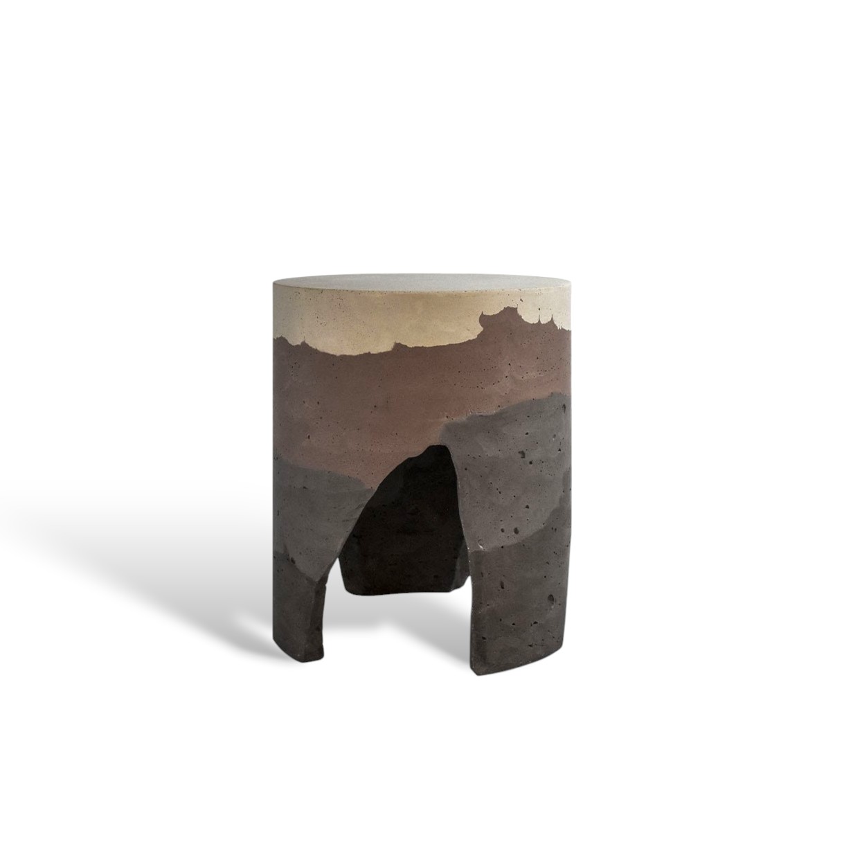 Strata Concrete Stool White Background Design By Ctrlzak Urbi Et Orbi GAL