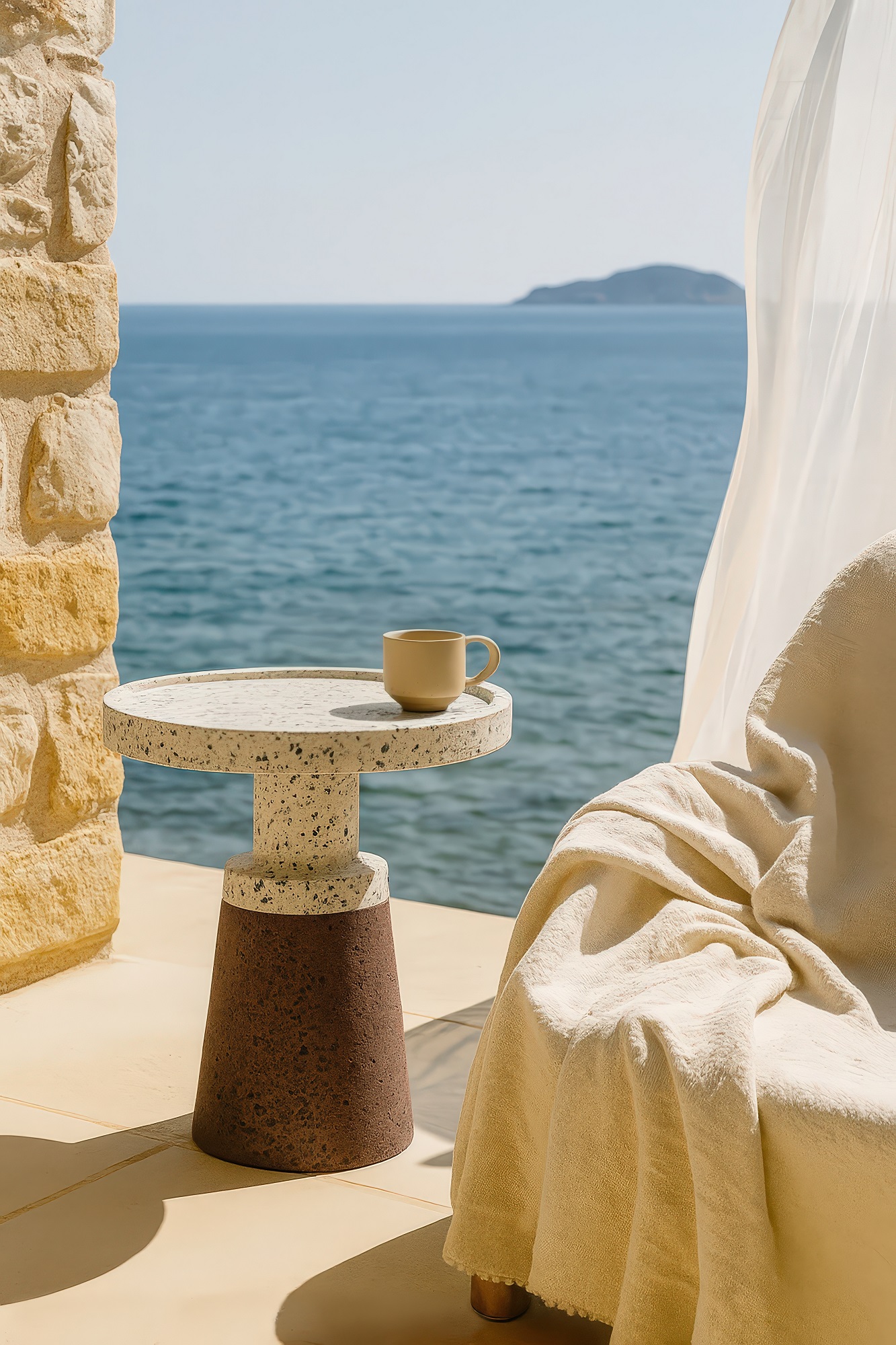 Terra Incognita Terrazzo Side Table By Sotiris Lazou Urbi Et Orbi R