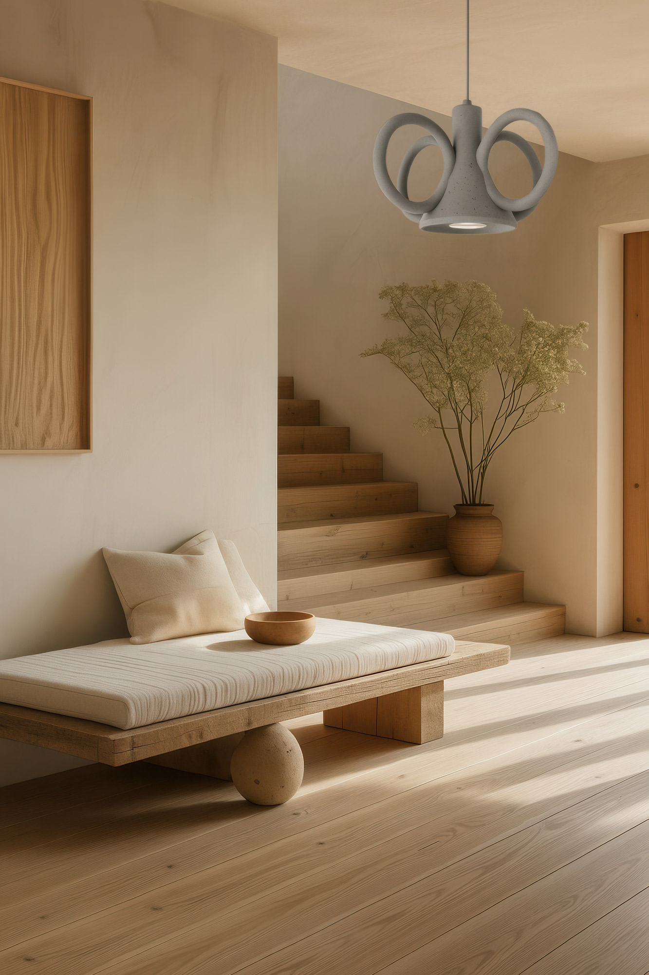 Vika Light Grey Cement Pendant Lamp By Sotirislazoudesignstudio Urbi Et Orbi