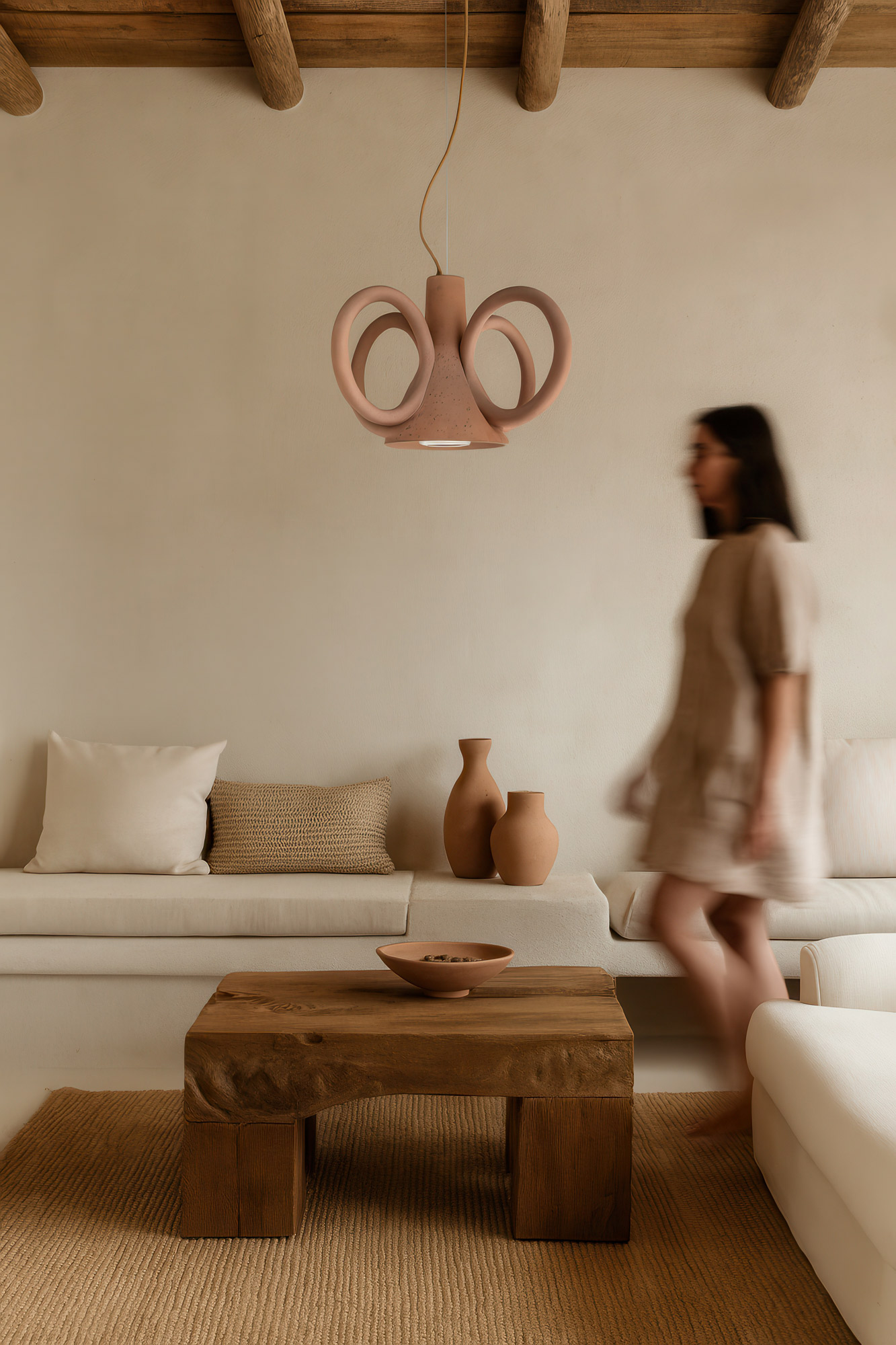 Vika Roz Cement Pendant Lamp By Sotirislazoudesignstudio Urbi Et Orbi