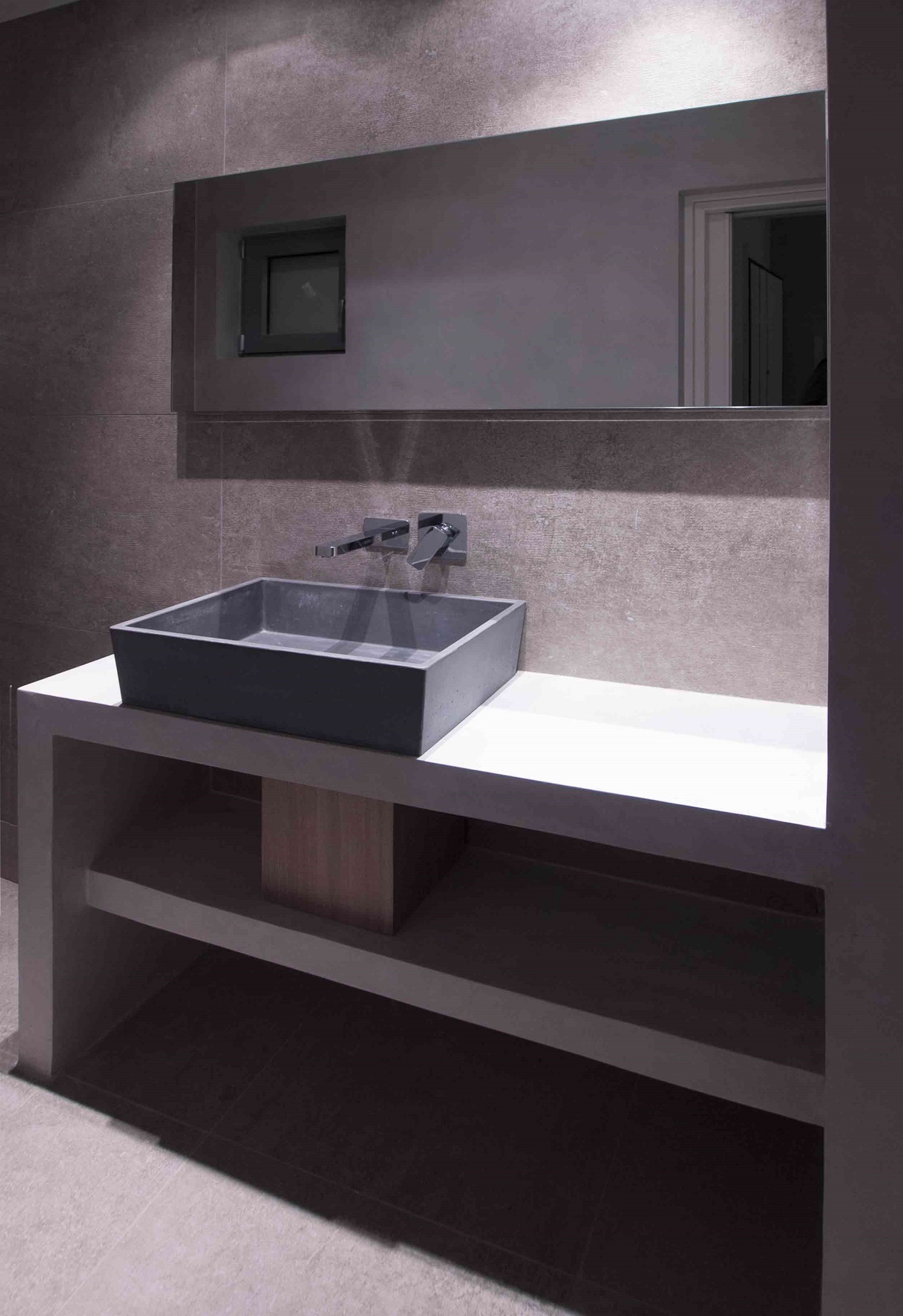 CONICIS 60 D GREY Urbi Et Orbi Aufsatzwaschbecken Aus Beton GAL