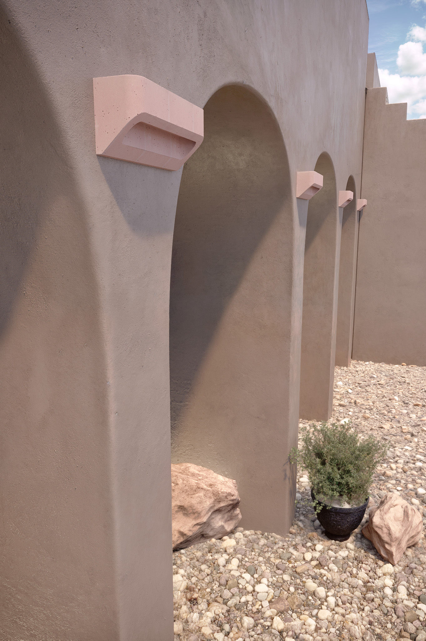 DESMI Led Grey Design By Valentino Marengo For Urbi Et Orbi Cement Wall Light