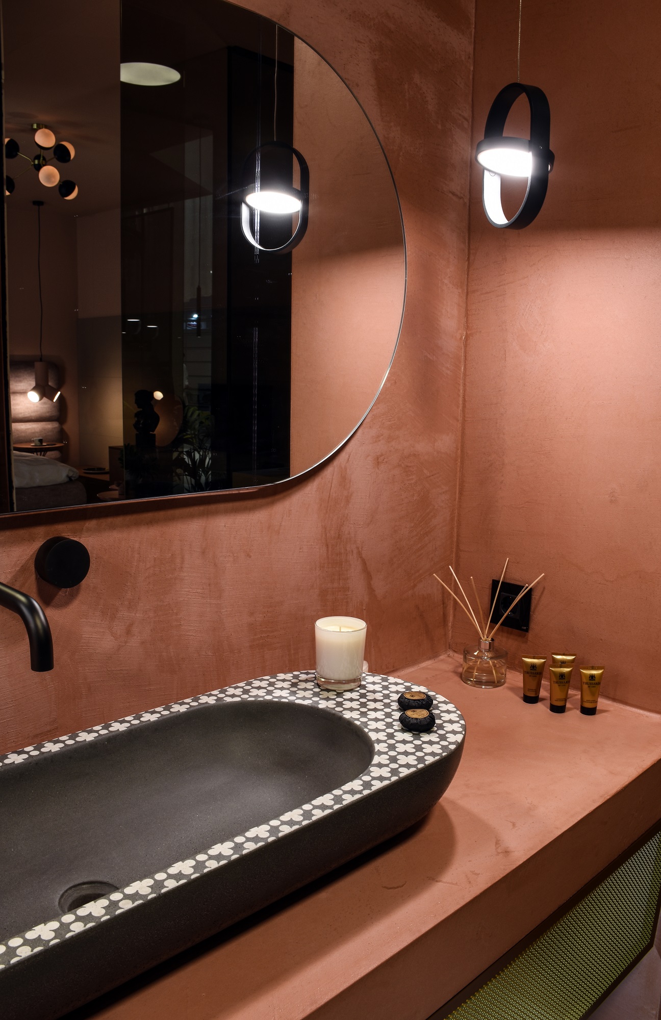 HOLYWATER BIG ANTHRACITE By Sotiris Lazou Designstudio For Urbi Et Orbi Cement Washbasin