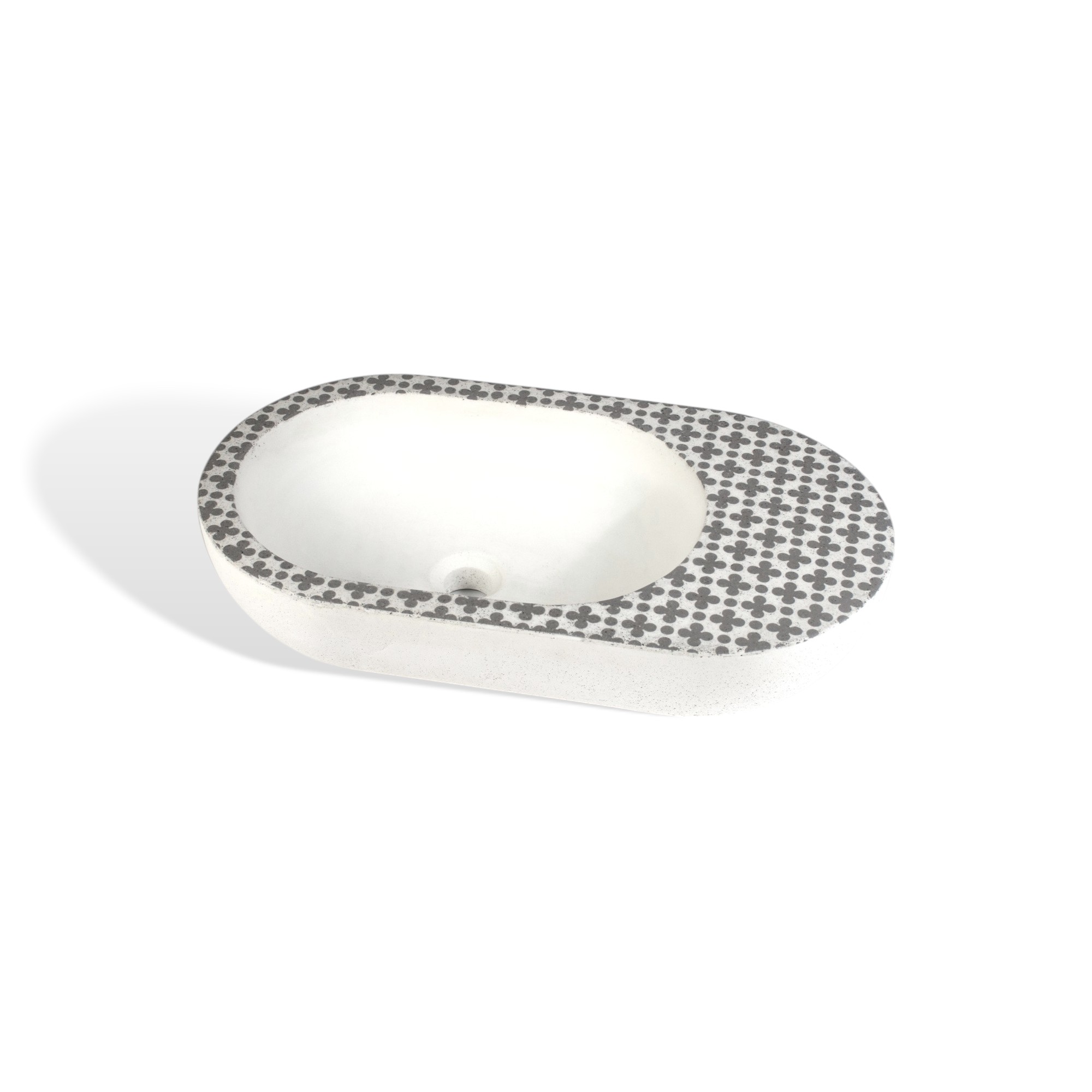 HOLYWATER SMALL IVORY Anthr Pattern By Sotiris Lazou Designstudio For Urbi Et Orbi Lavabo De Cemento Gal