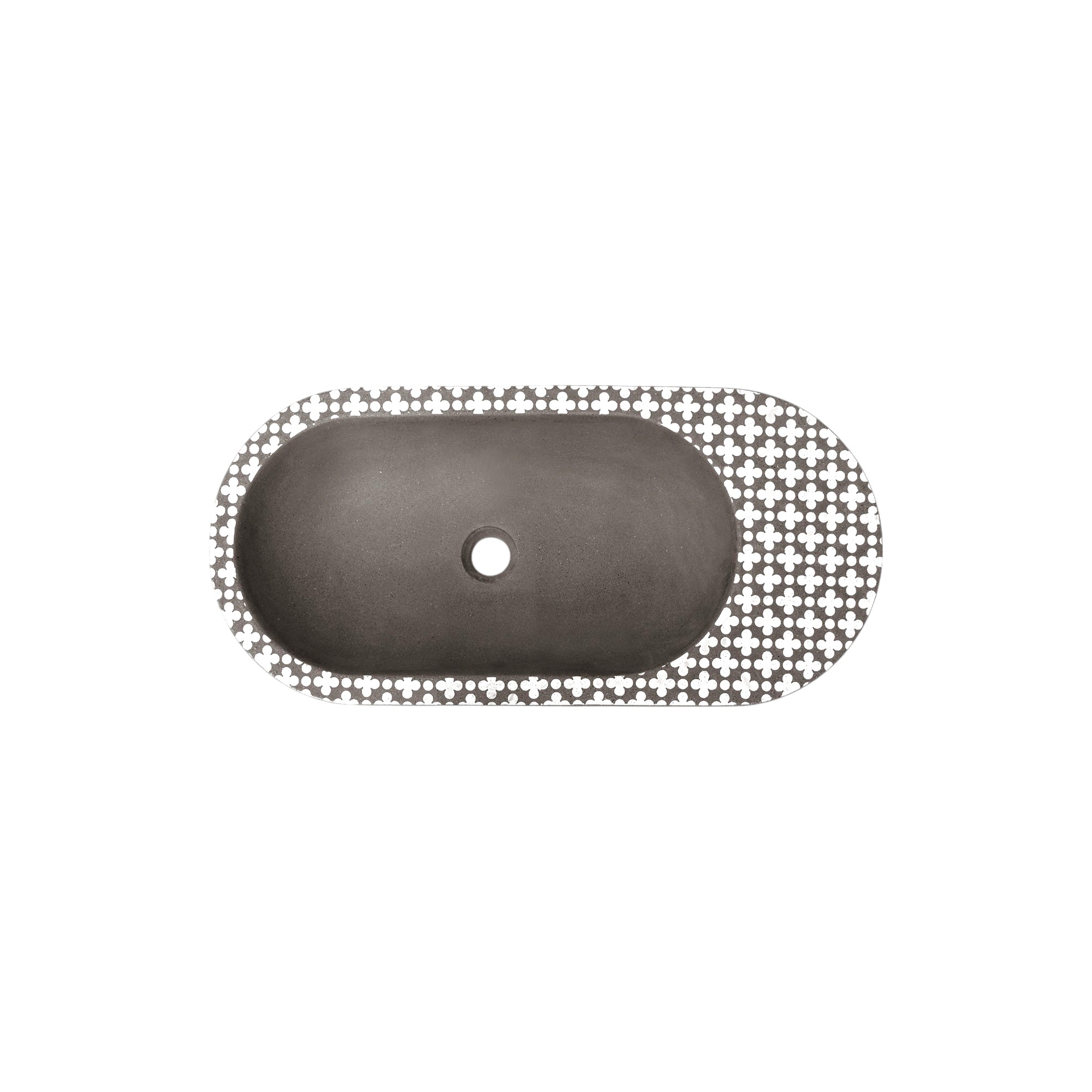 HOLYWATER SMALL Anthracite By Sotiris Lazou Designstudio For Urbi Et Orbi Aufsatzwaschbecken Aus Beton