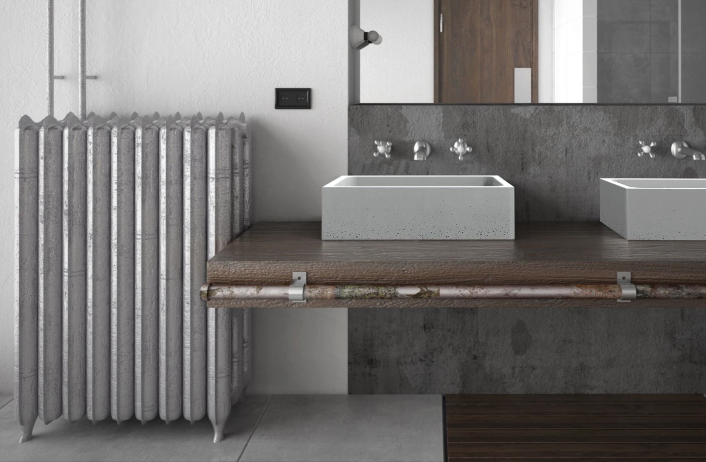 IMMISSIO 50 L GREY Urbi Et Orbi Vasque En Béton GAL