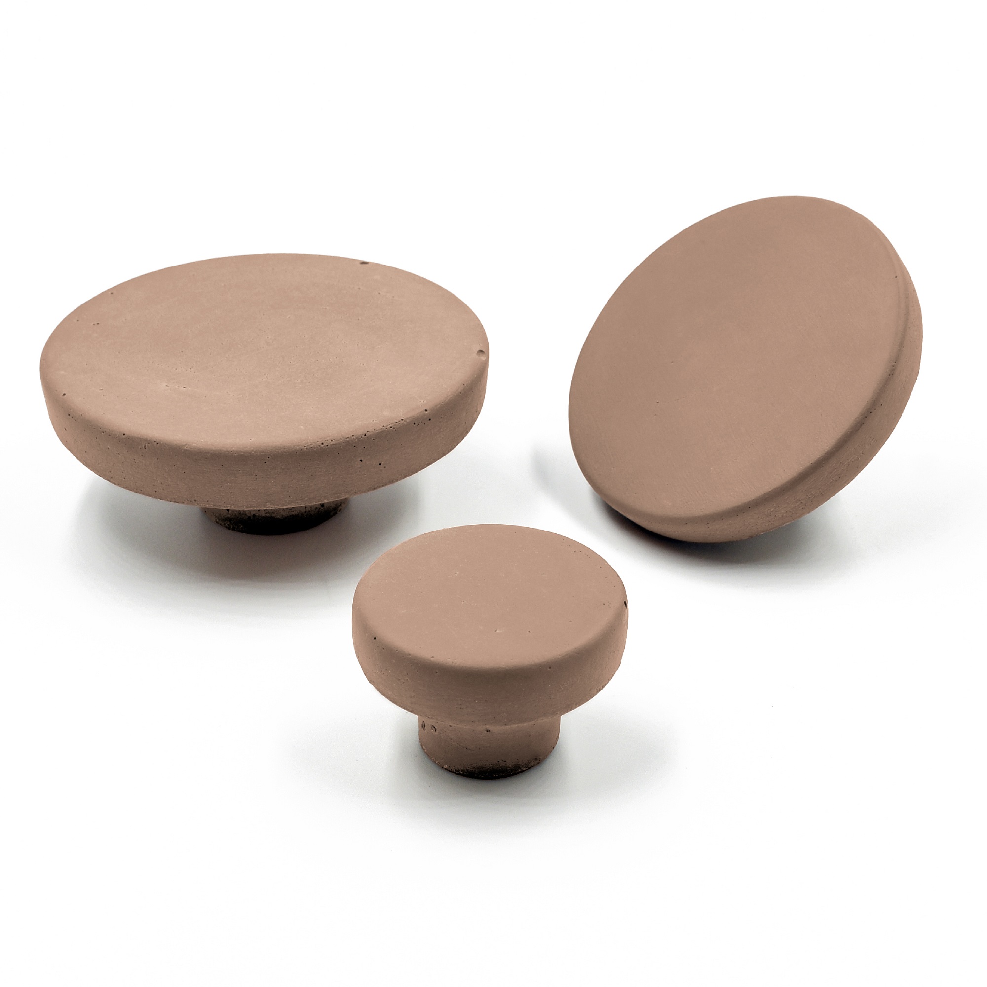 POMOLO TAN Color Urbi Et Orbi Cement Knob By Dimitris Venetsanos