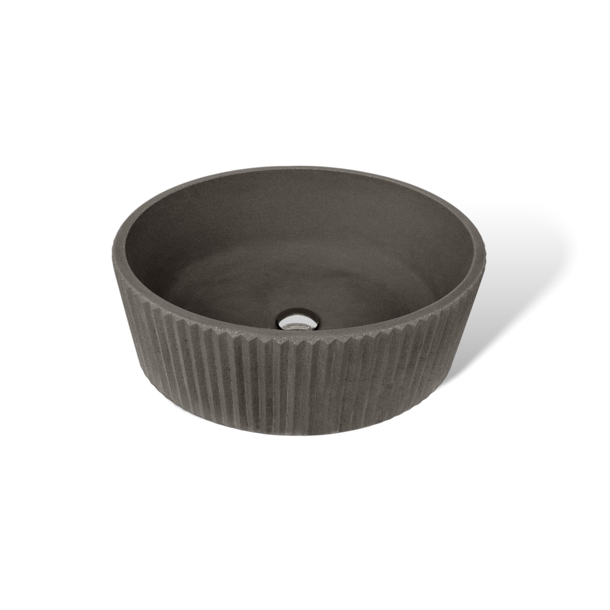 SIMAN Anthraciteby Gian Paolo Venier For Urbi Et Orbi Concrete Washbasin