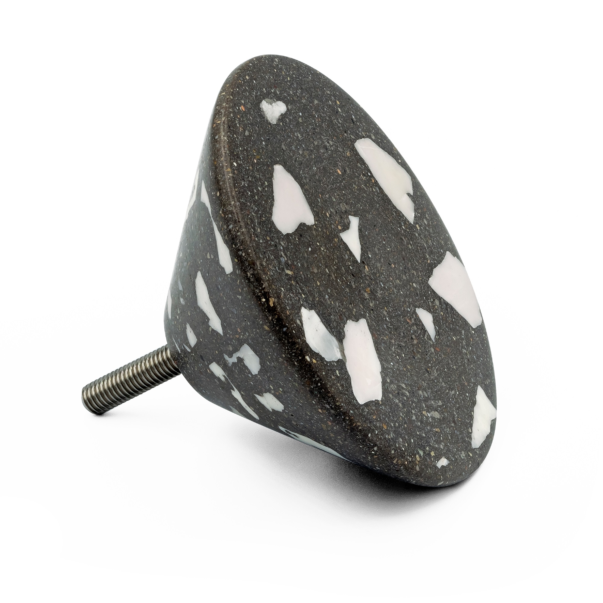 Demenico Rocks Terrazzo Knob Cone Anthracite By Urbi Et Orbi