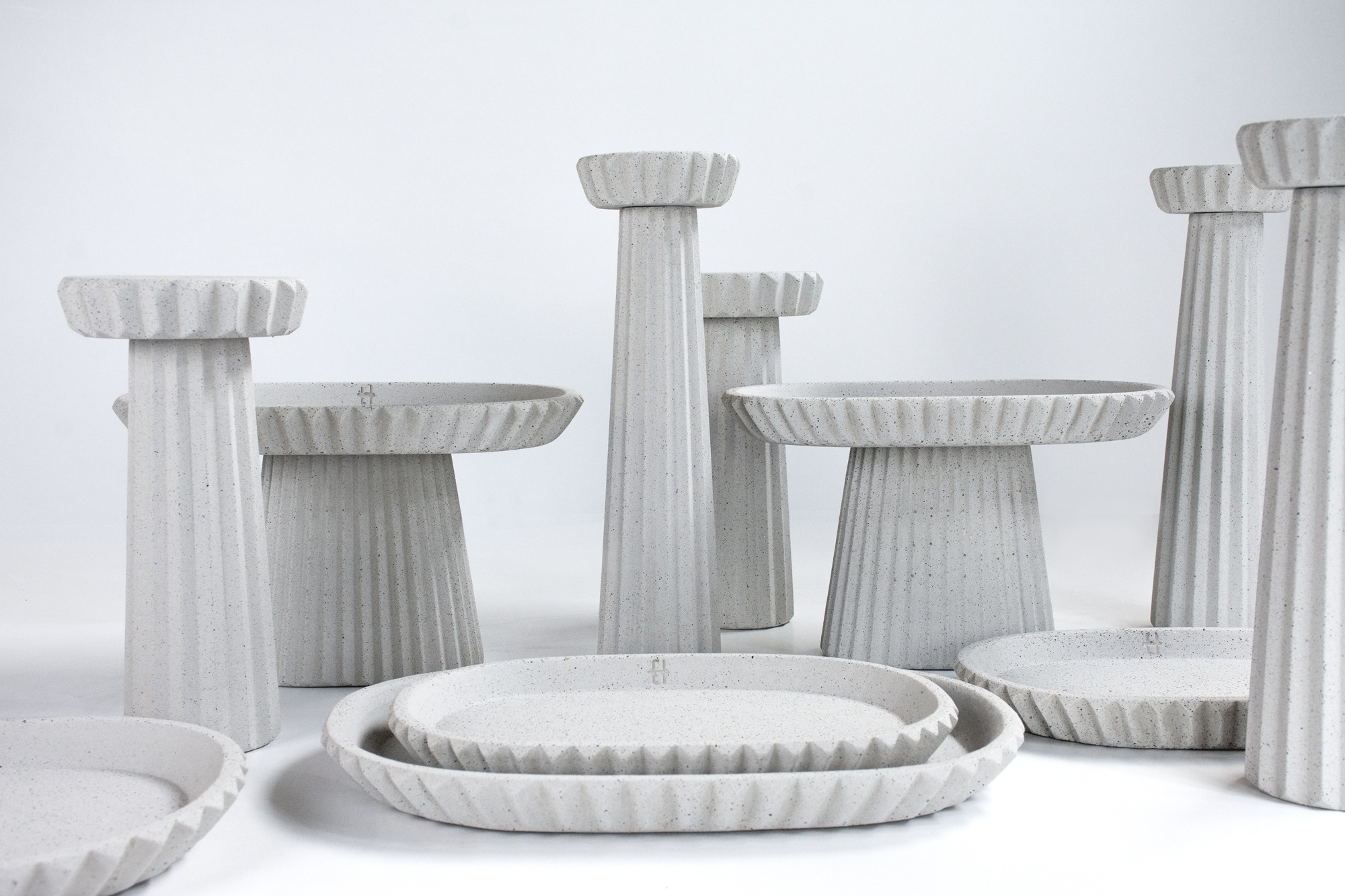 Siman Cement Collection Urbi Et Orbi Concrete Tableware By Gian Paolo Venier