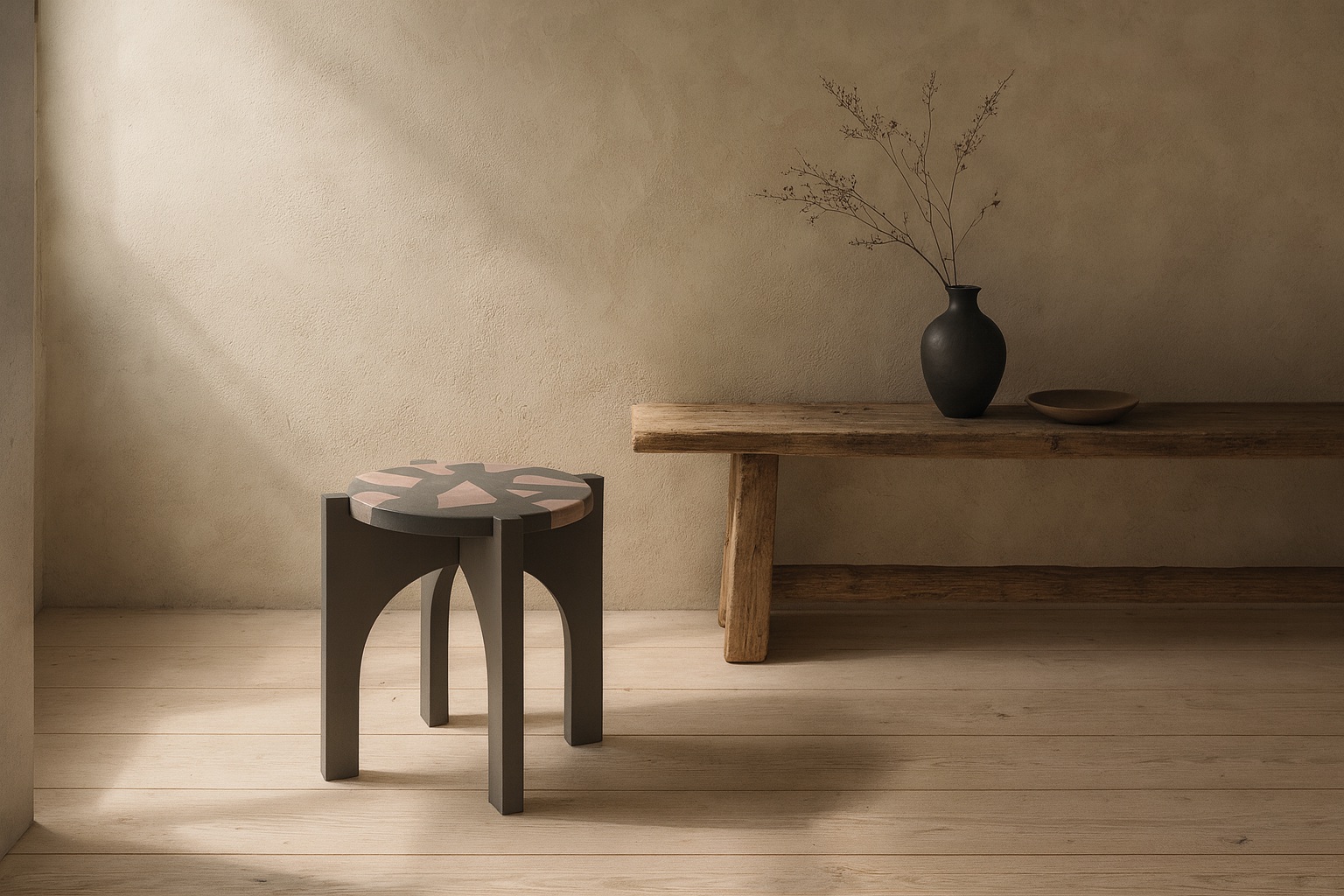 Oikos Concrete Side Table ANTH By Sara Ricciardi Urbi Et Orbi R L Gal