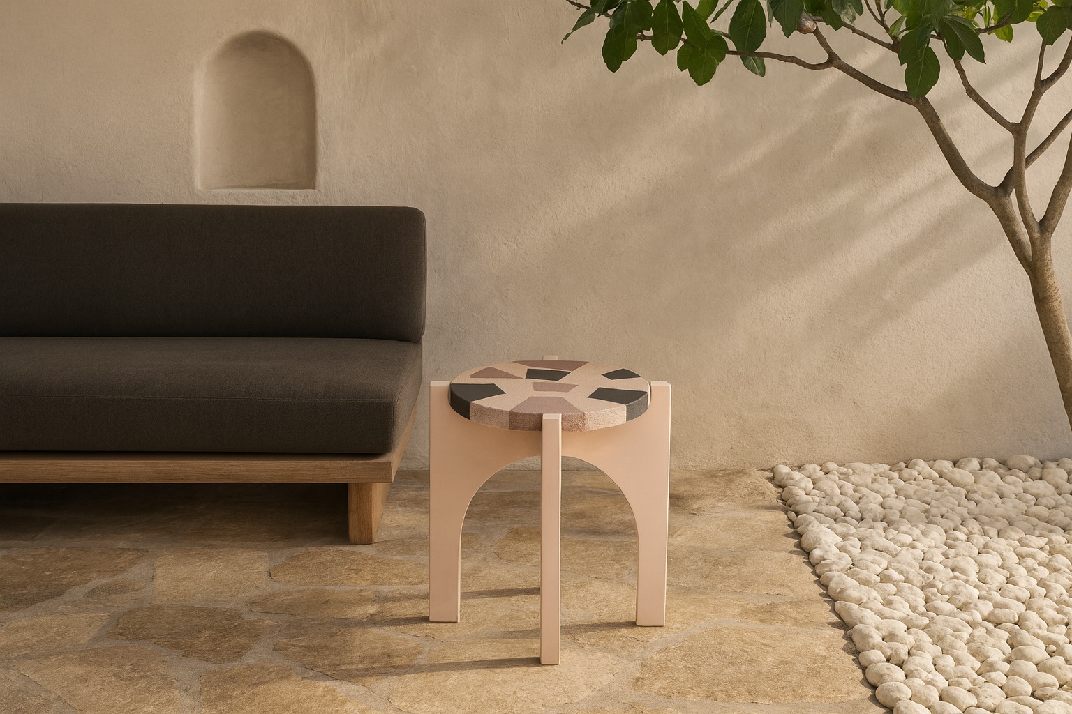 Oikos Concrete Side Table Anthrac By Sara Ricciardi Urbi Et Orbi Gal L