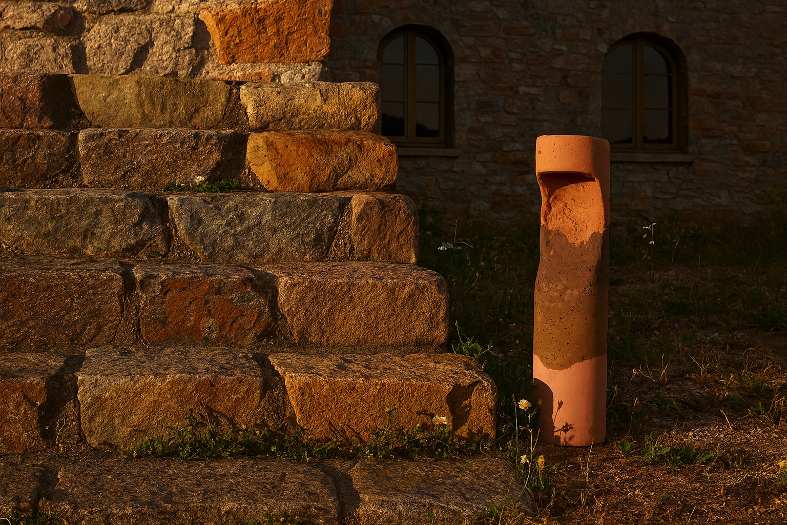 Strata Bollard Cement Low Lamp Warm By CTRL Design Studio Urbi Et Orbi R