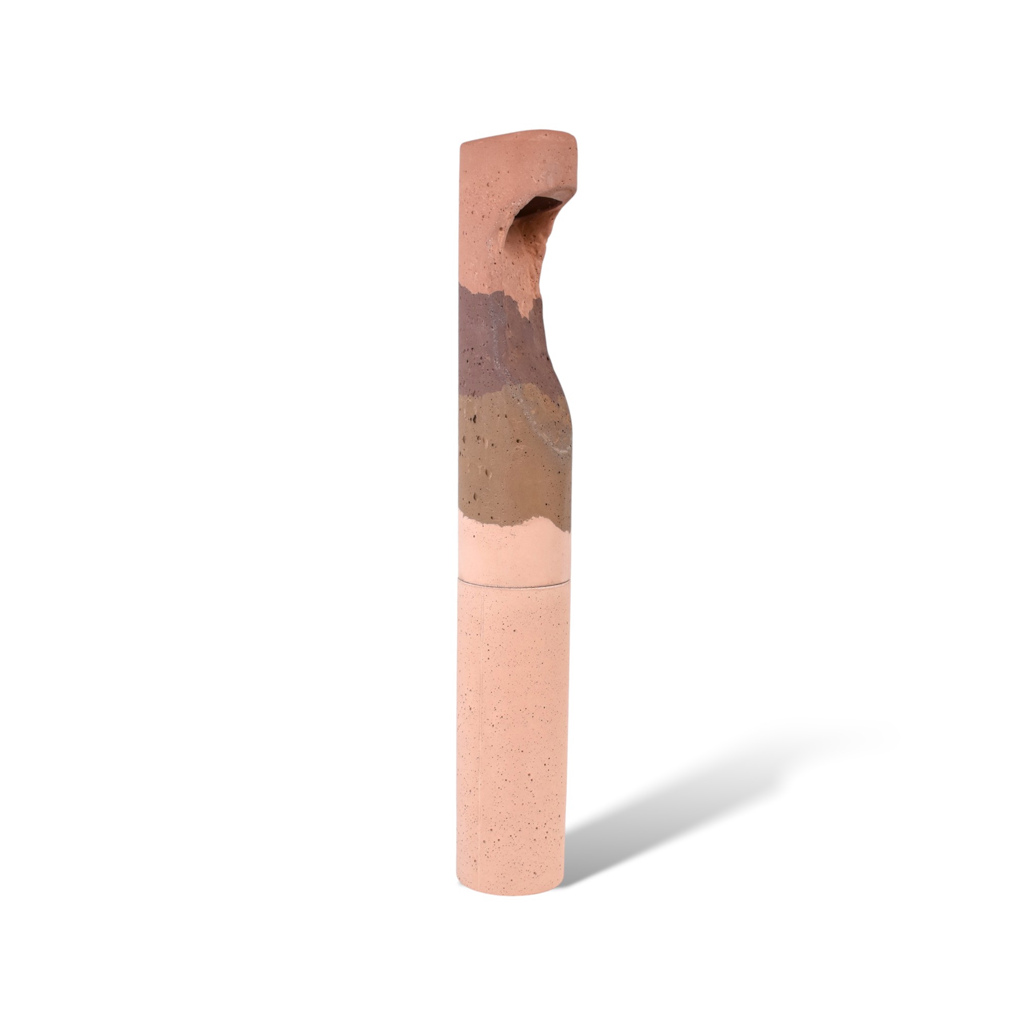 Strata Bollard High Cement Lamp Warm By CTRL Design Studio Urbi Et Orbi Gal