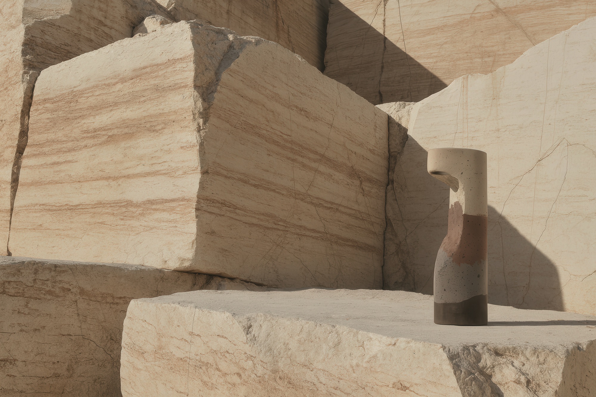 Strata Bollard Low Concrete Lamp Cool By CTRL Design Studio Urbi Et Orbi Gal