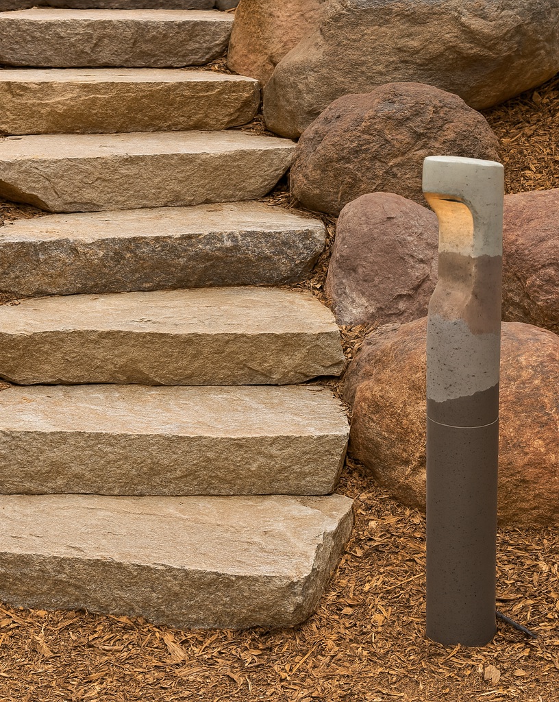 Strata Bollard Tall Concrete Lamp Cool By CTRL Design Studio Urbi Et Orbi R