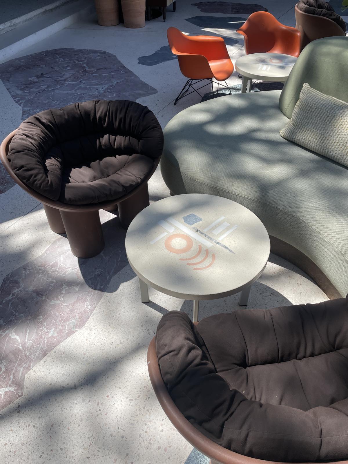 Ekies Project Urbi Et Orbi Legante Concrete Dining Table Round Terrazzo